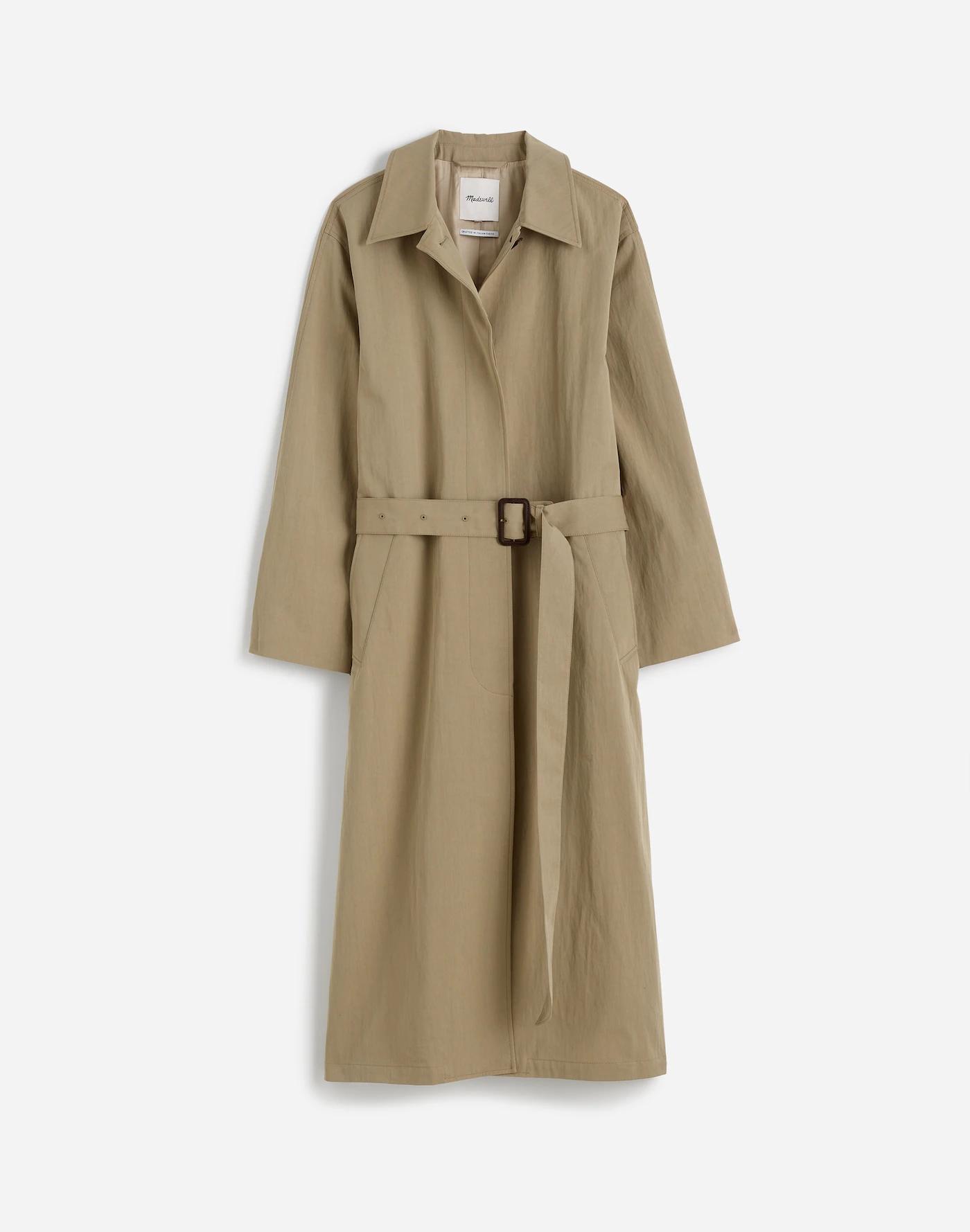 Single-Breasted Trench Coat Product Image