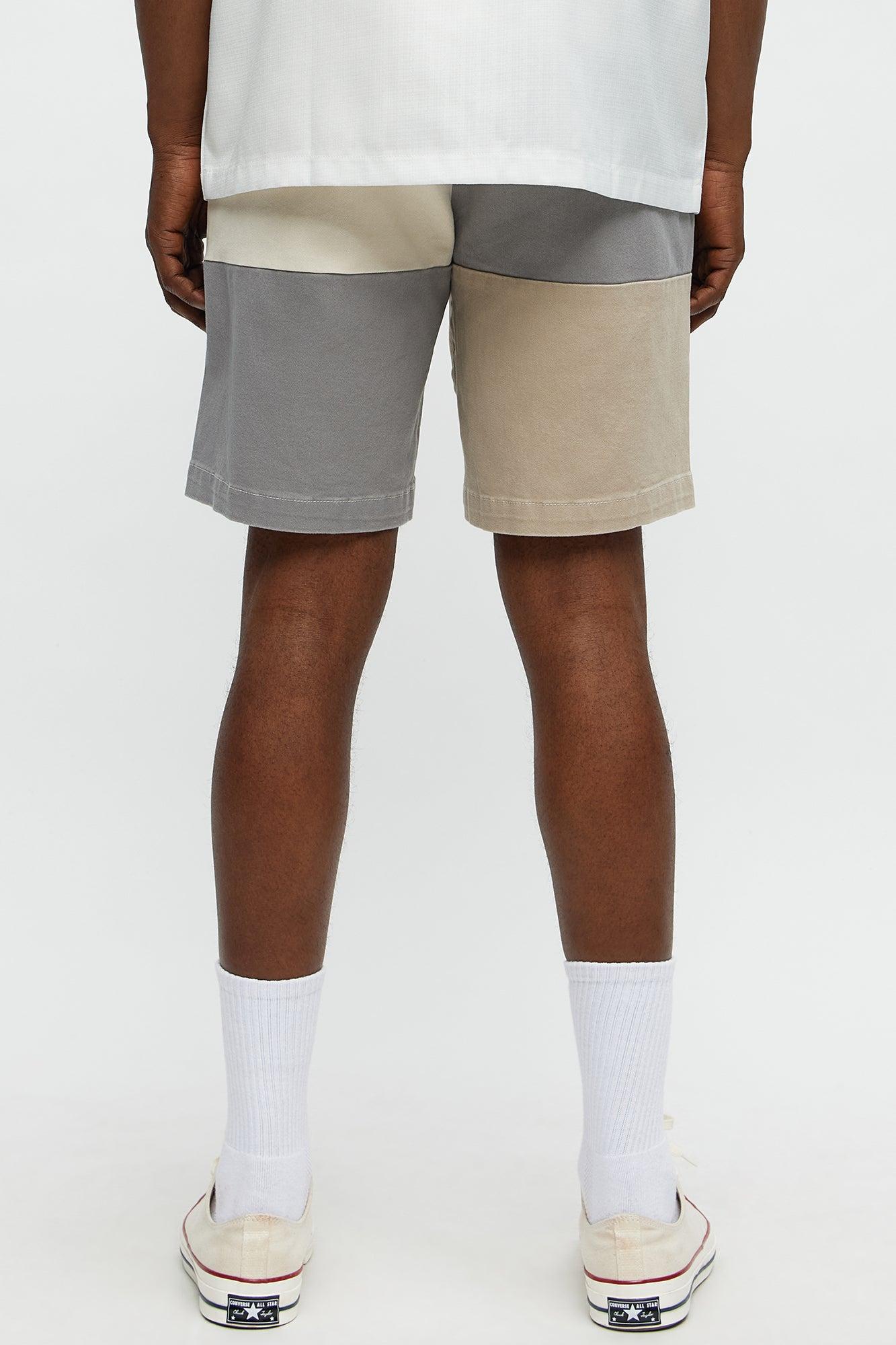 Blocked Again Shorts - Grey/combo Product Image