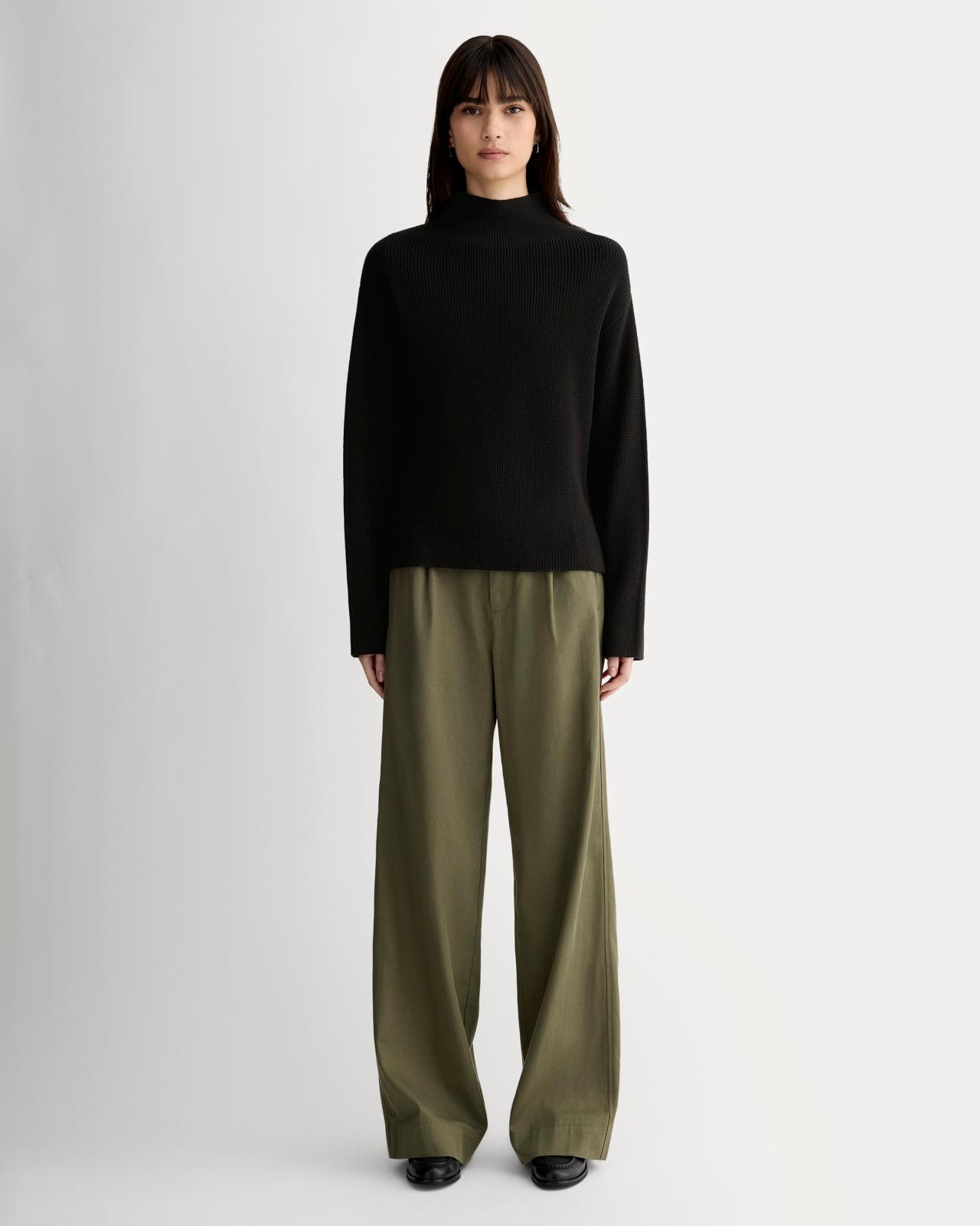 Womens Slouchy Funnel Neck in Everyday Cotton Sweater by Everlane Product Image