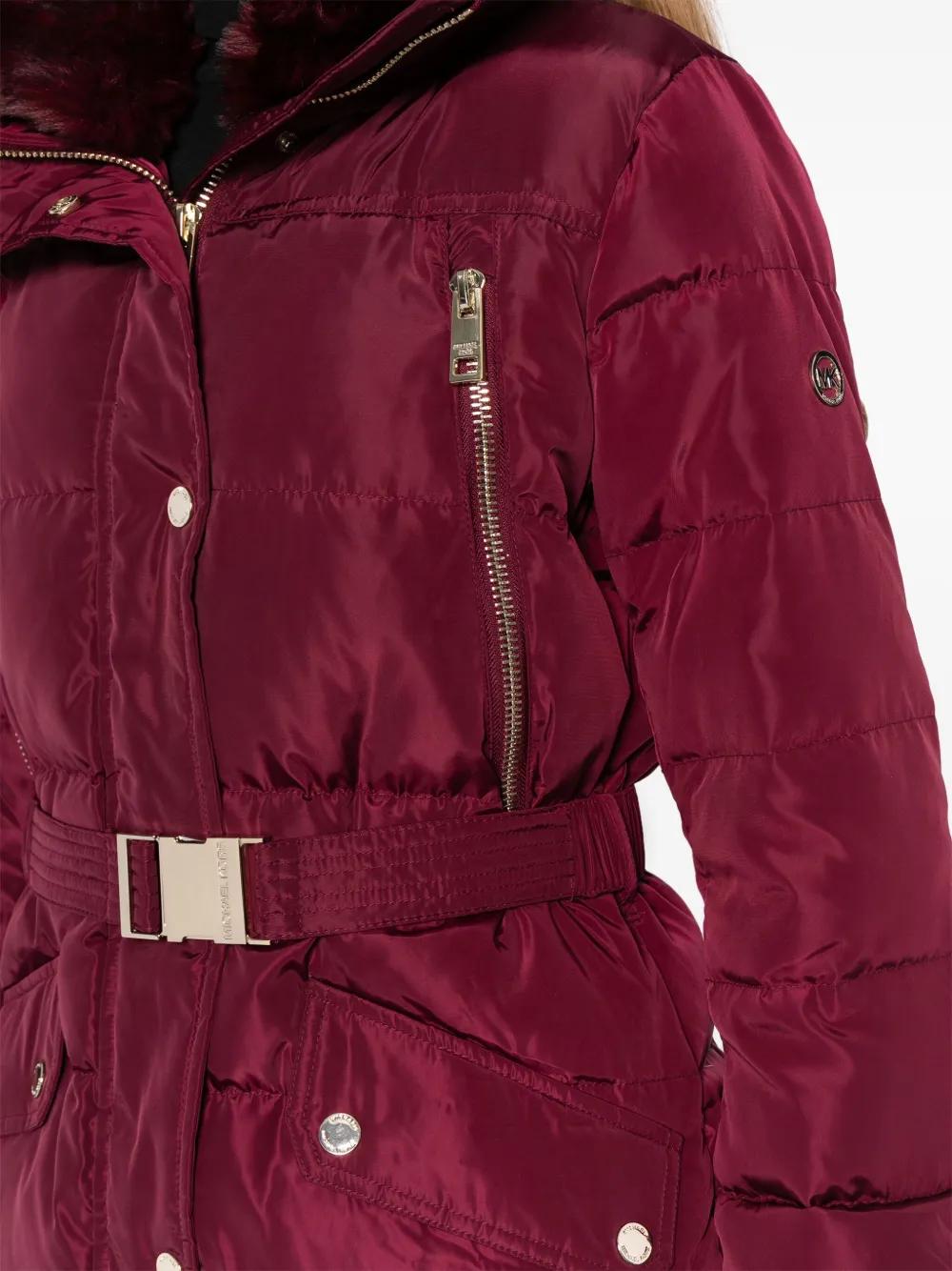 belted puffer coat Product Image
