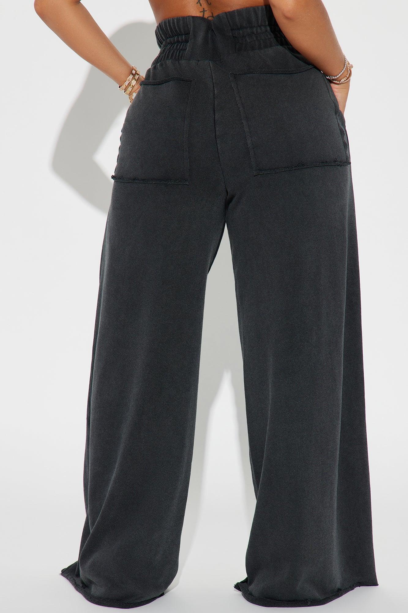 Off Duty Washed Lounge Pant - Black Product Image