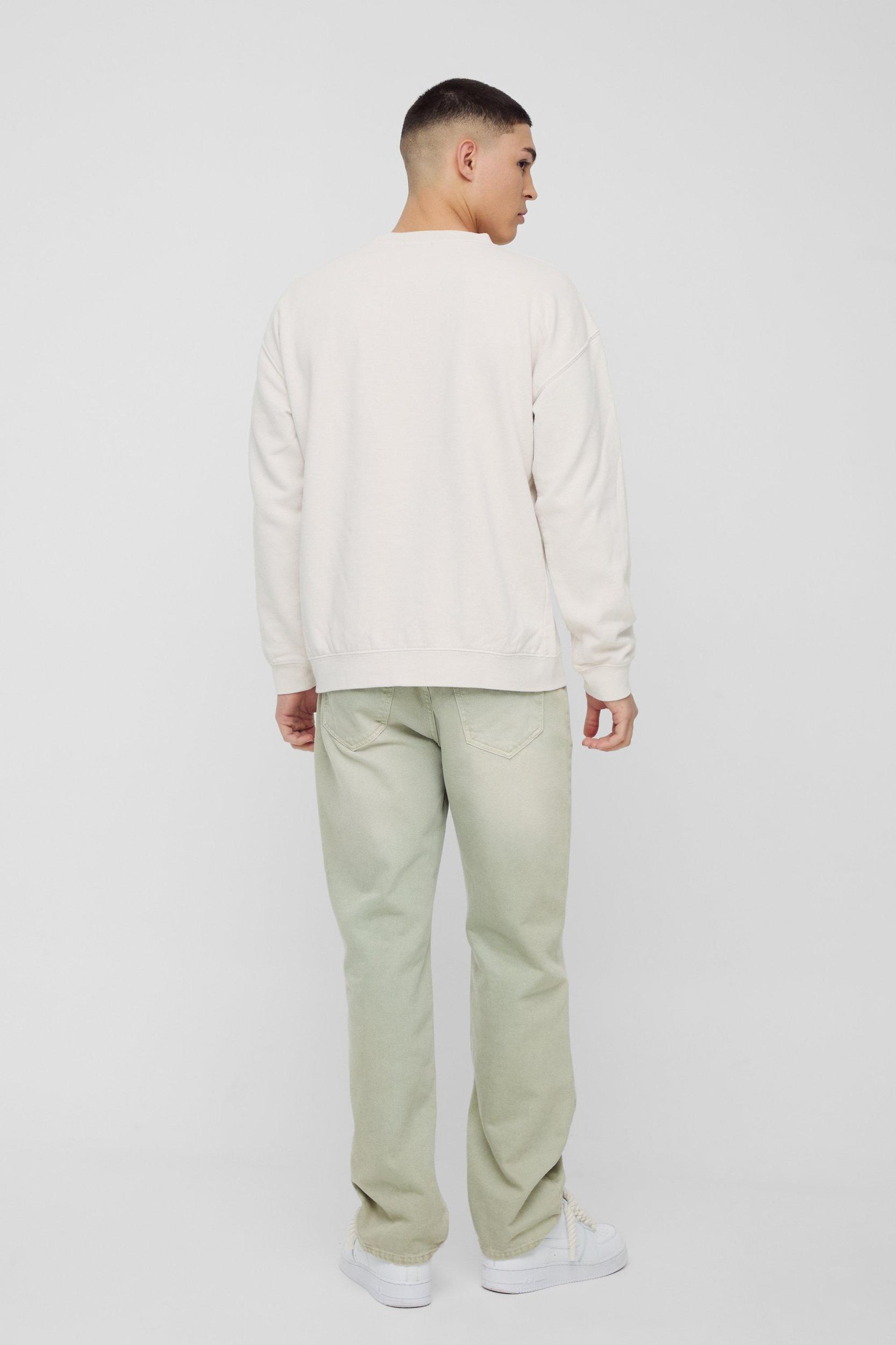 Regular Fit Rodeo Graphic Washed Sweatshirt | boohooMAN USA Product Image