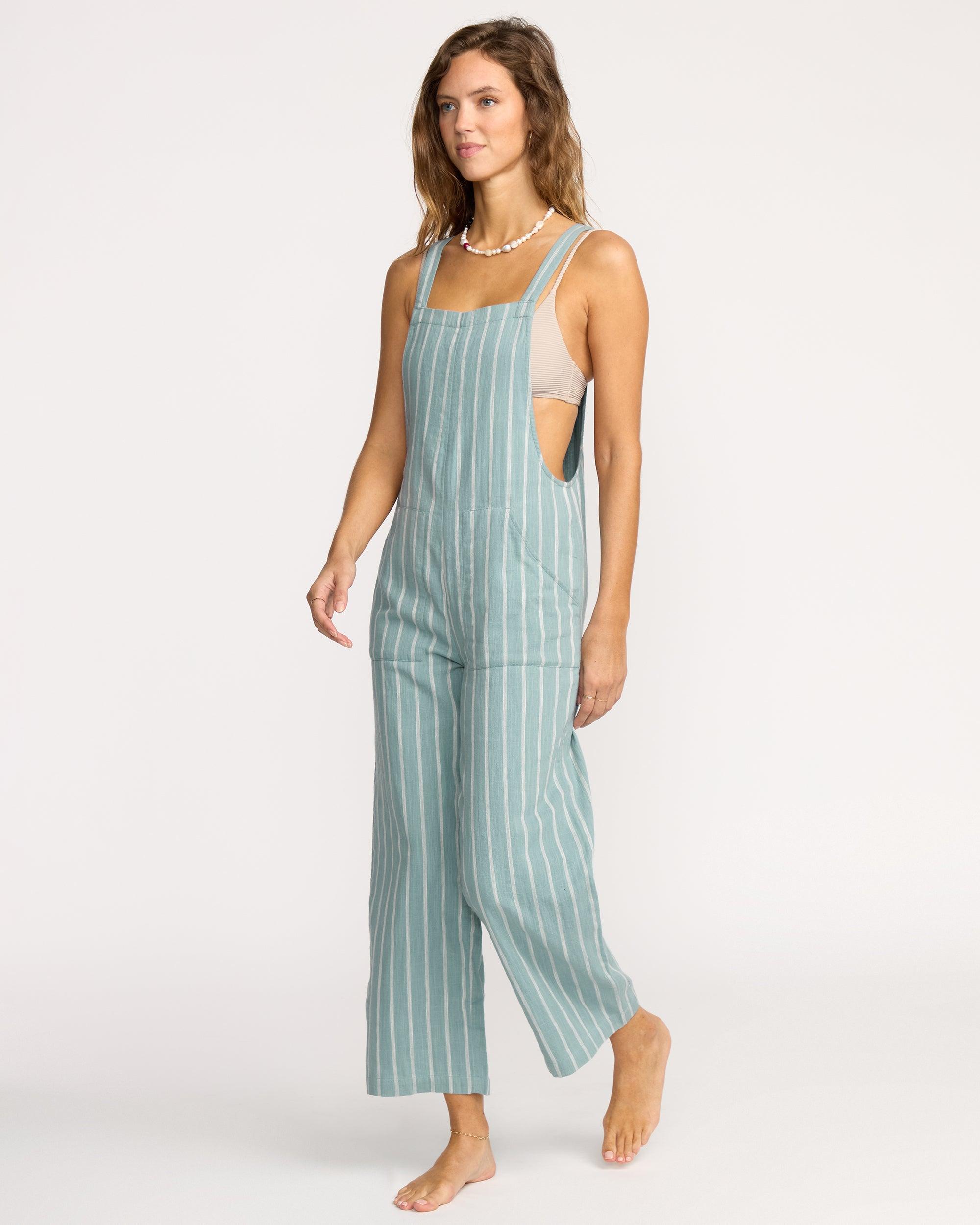 Pacific Time Jumpsuit - Blue Fog Female Product Image