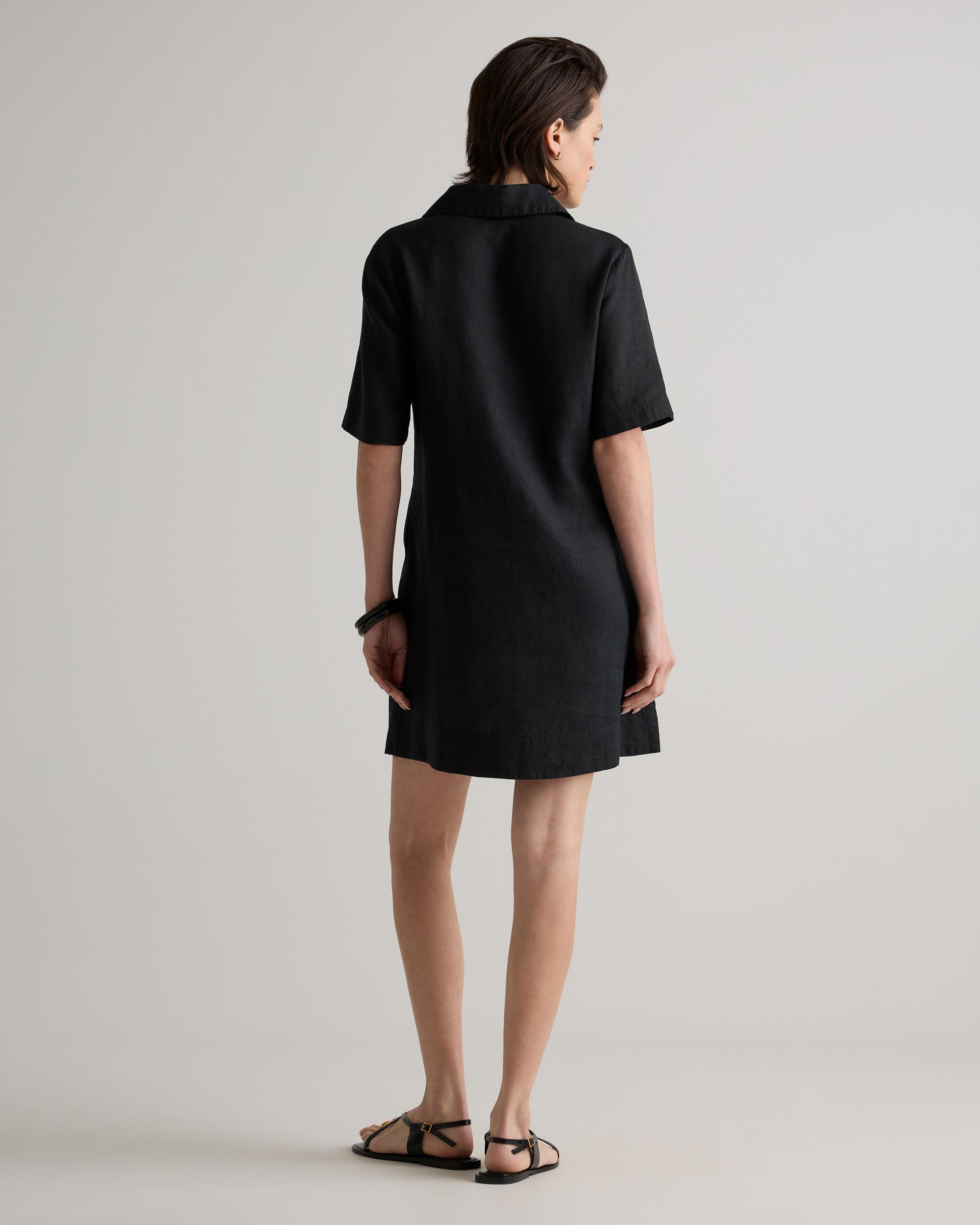 Quince | Women's 100% European Linen Popover Mini Dress Product Image