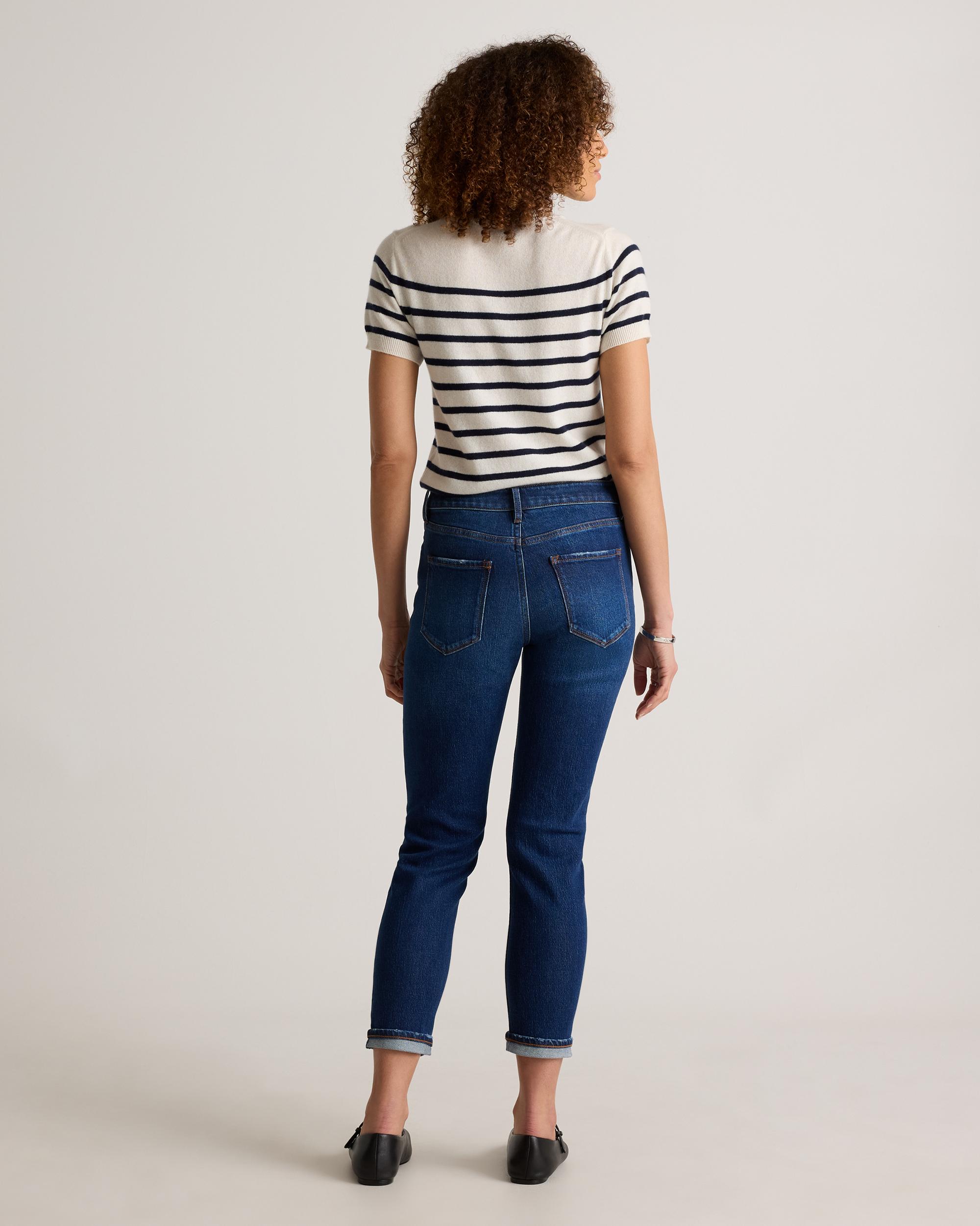 Quince | Women's Luna Stretch Slim Boyfriend Jeans Organic Cotton Product Image