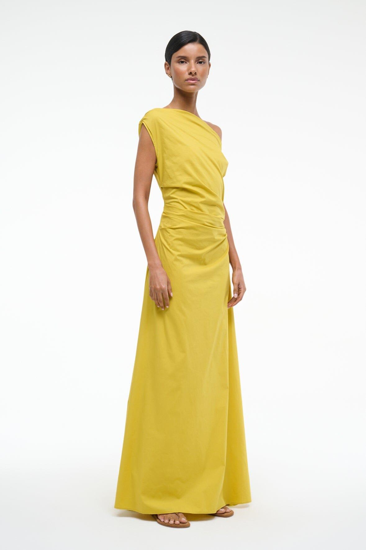 MAXI PHARE DRESS | CHARTREUSE Product Image