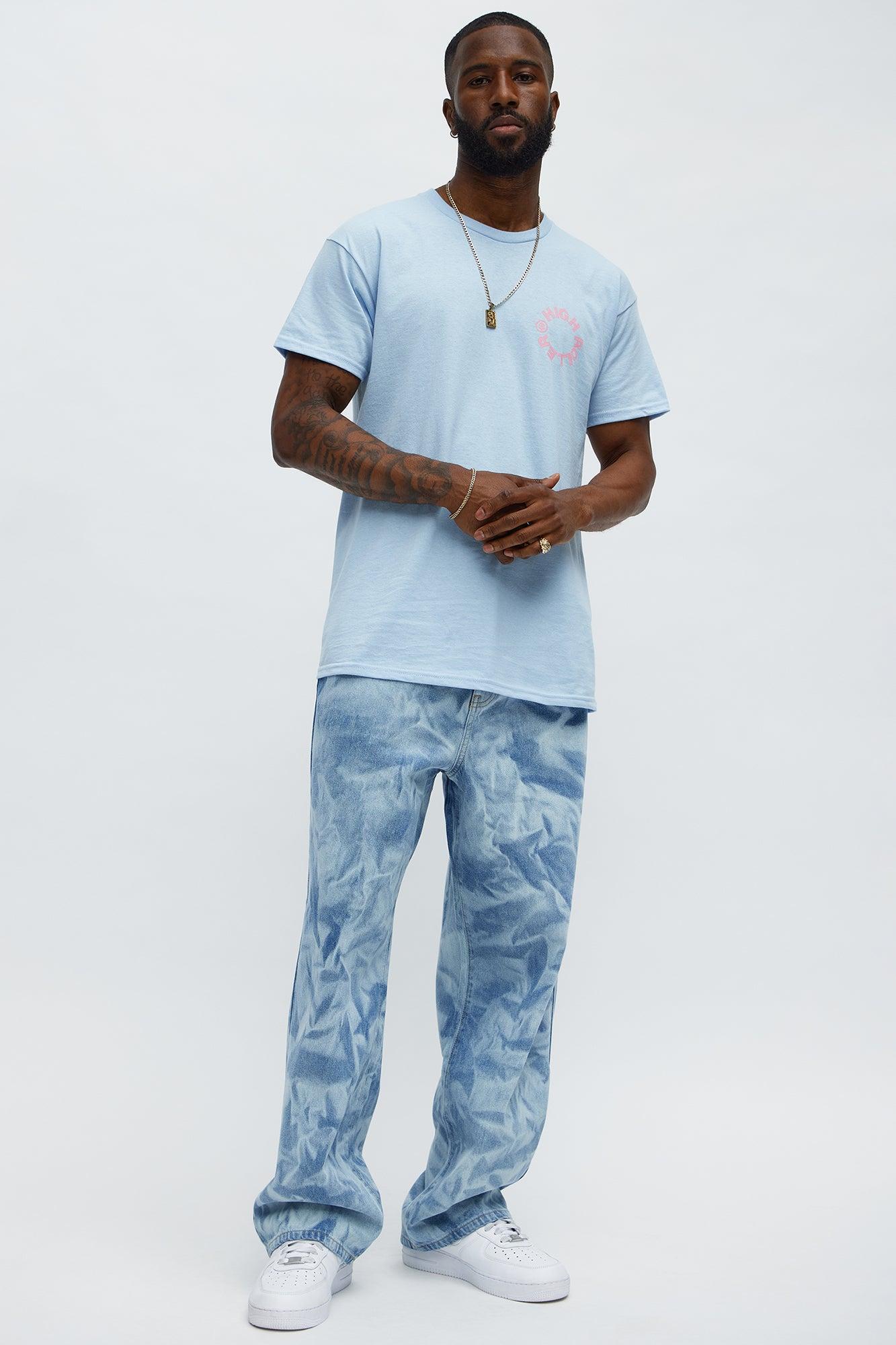 High Rollers Short Sleeve Tee - Light Blue Male Product Image