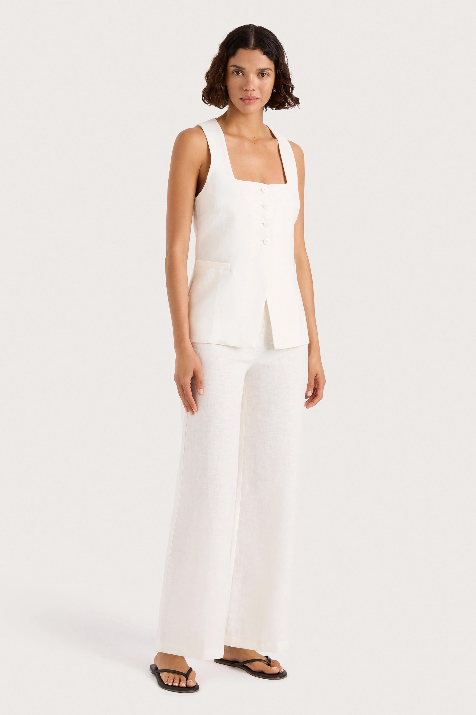Claudine Pant White - Final Sale Product Image