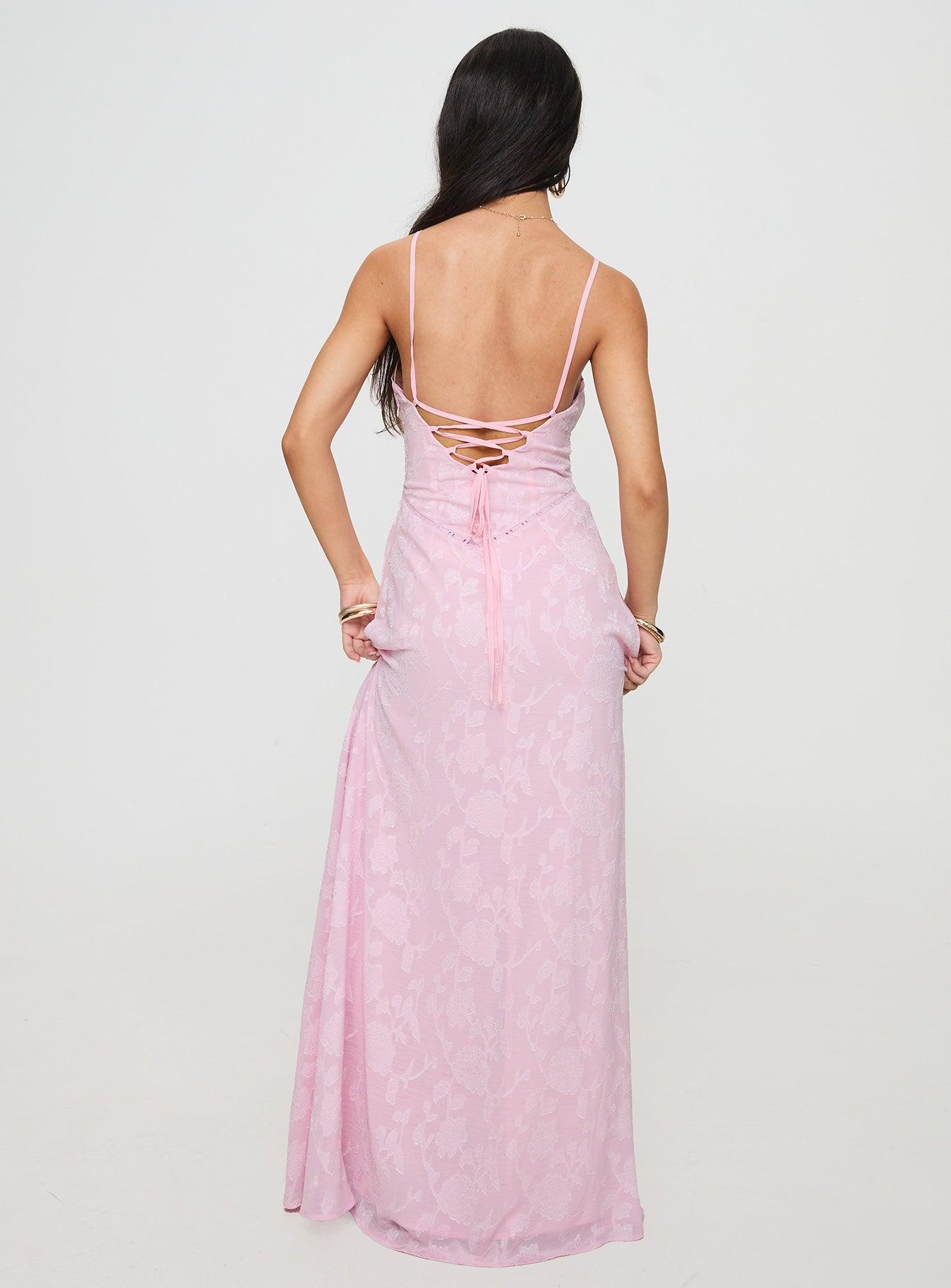 South Of France Maxi Dress Pink Product Image