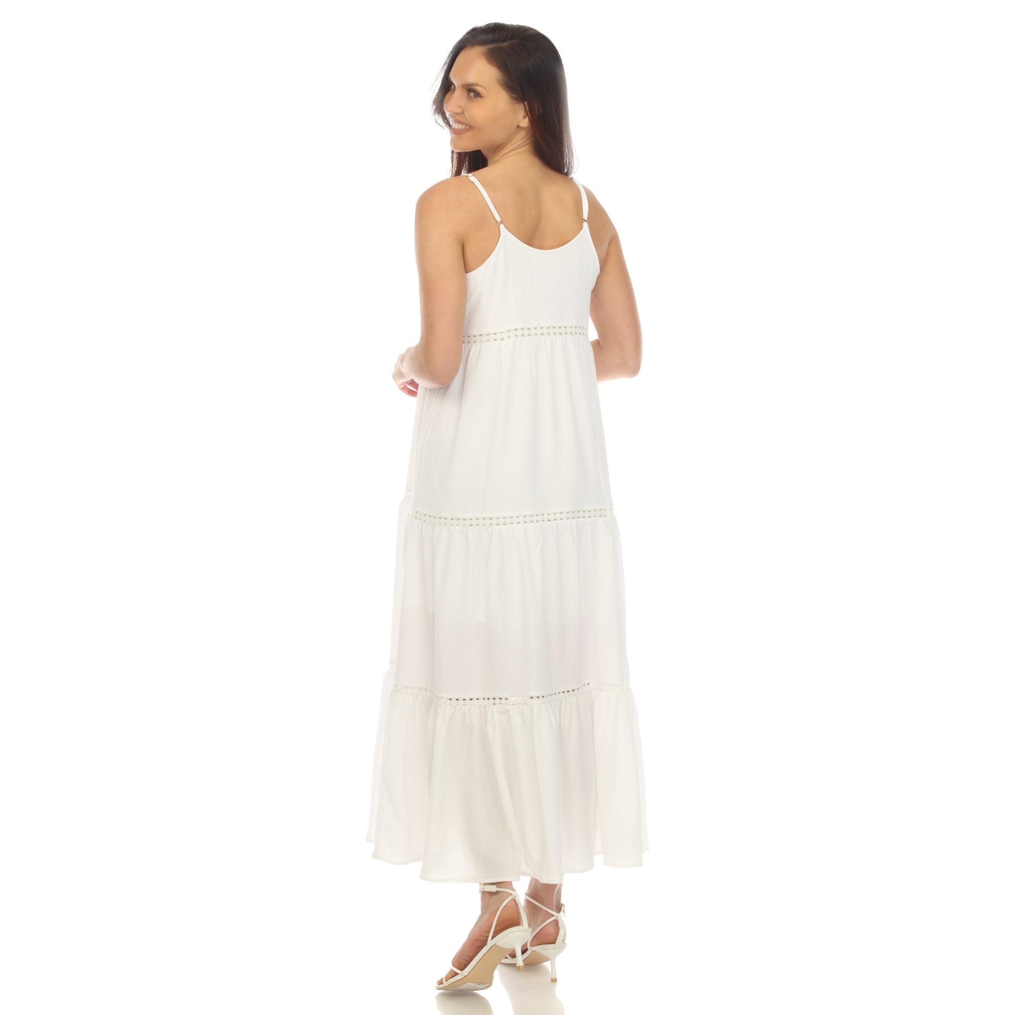 Women's Scoop Neck Tiered Maxi Dress Female Product Image