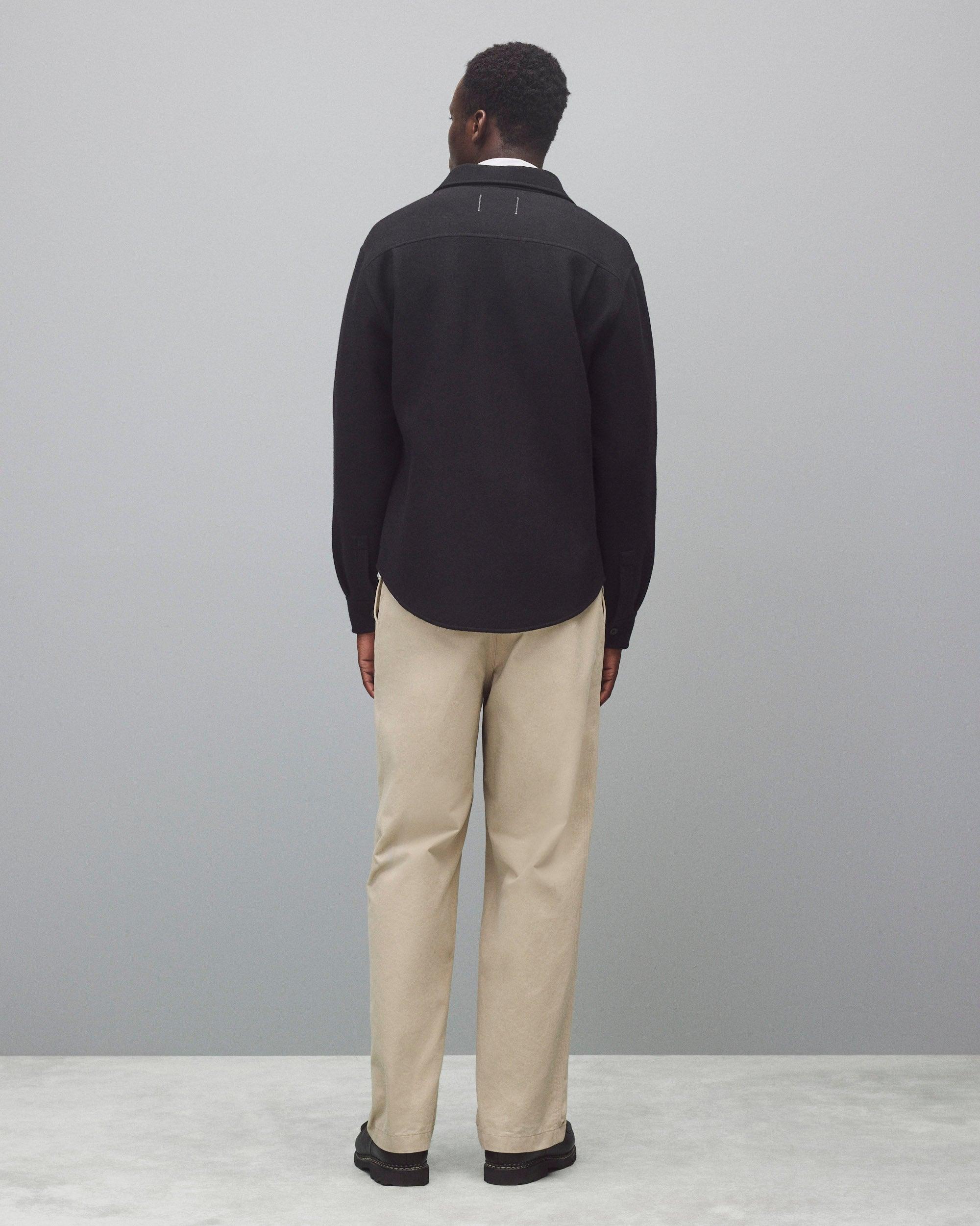 Double Faced Wool Concourse Overshirt Male Product Image