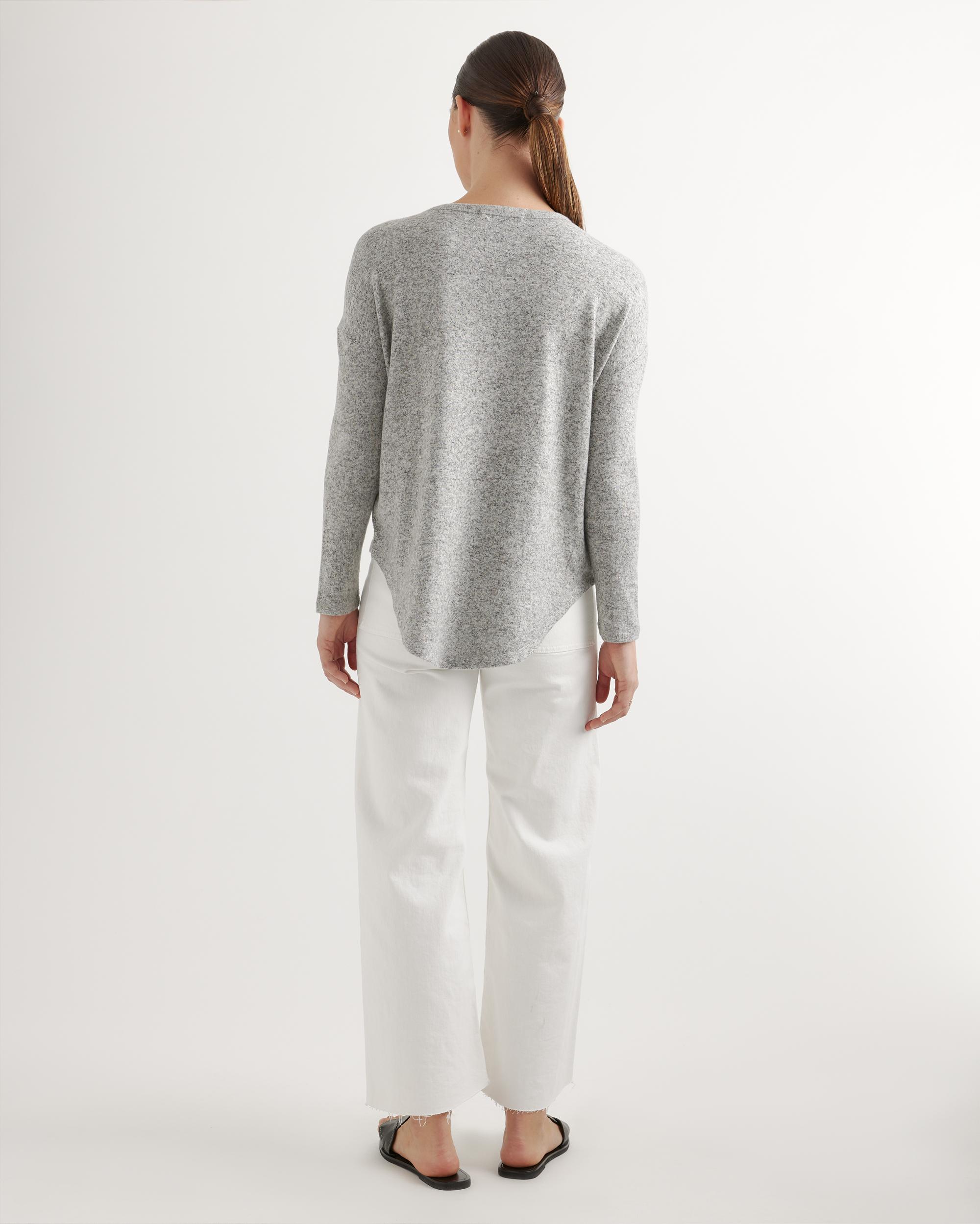 Quince | Women's Brushed Long Sleeve Lounge T-Shirt Size XL, Rayon Product Image