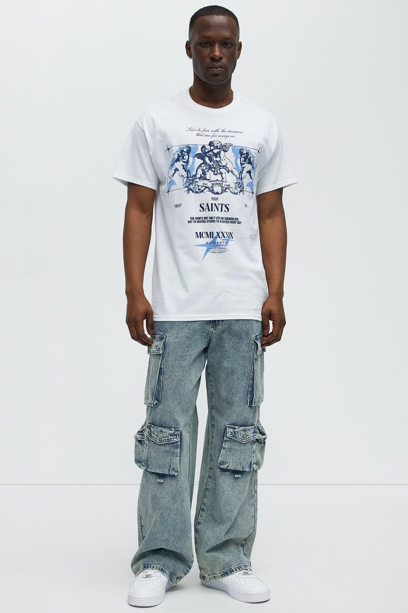 Celestial Saints Short Sleeve Tee - White Male Product Image