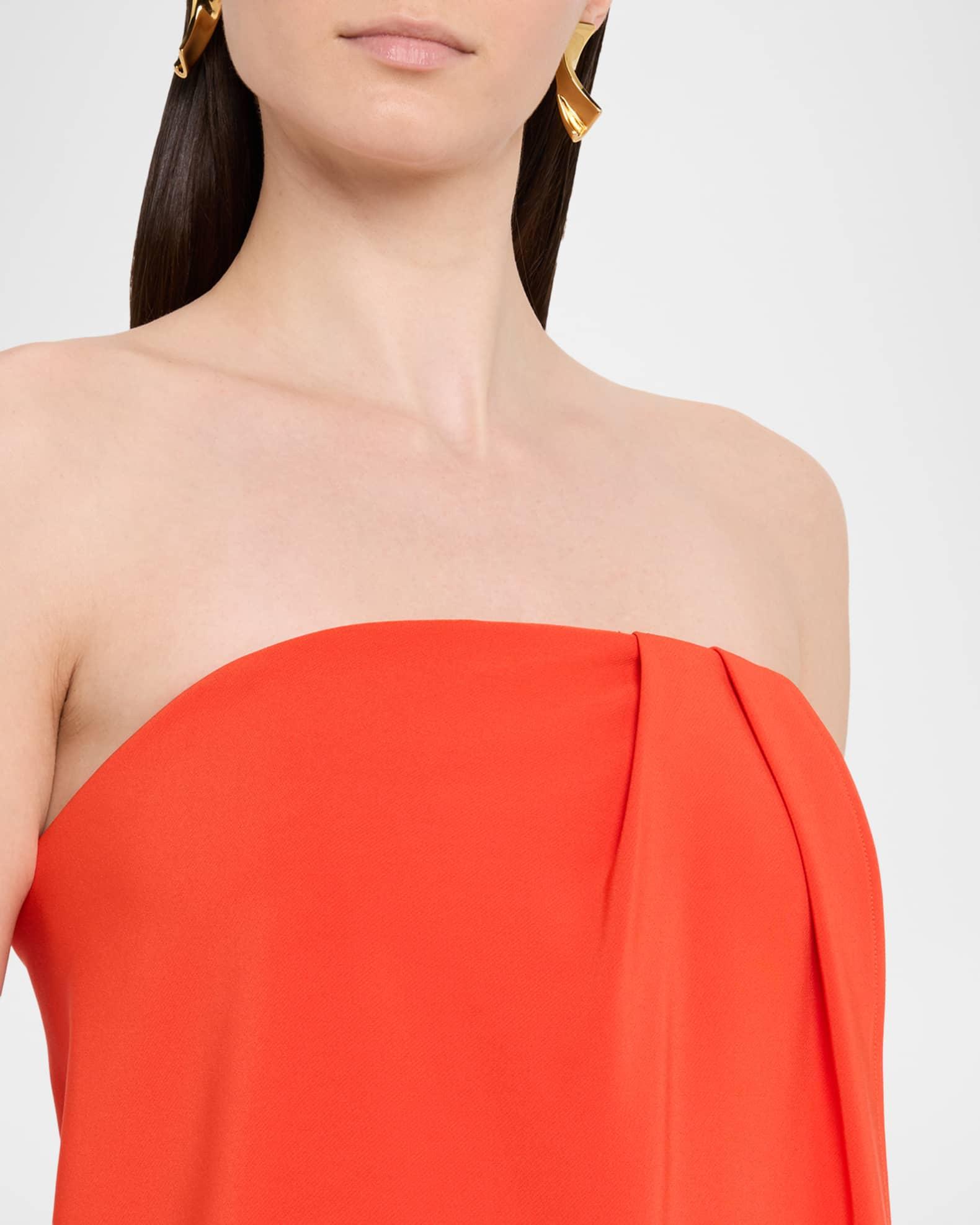 Anika Strapless Draped Midi Dress Product Image