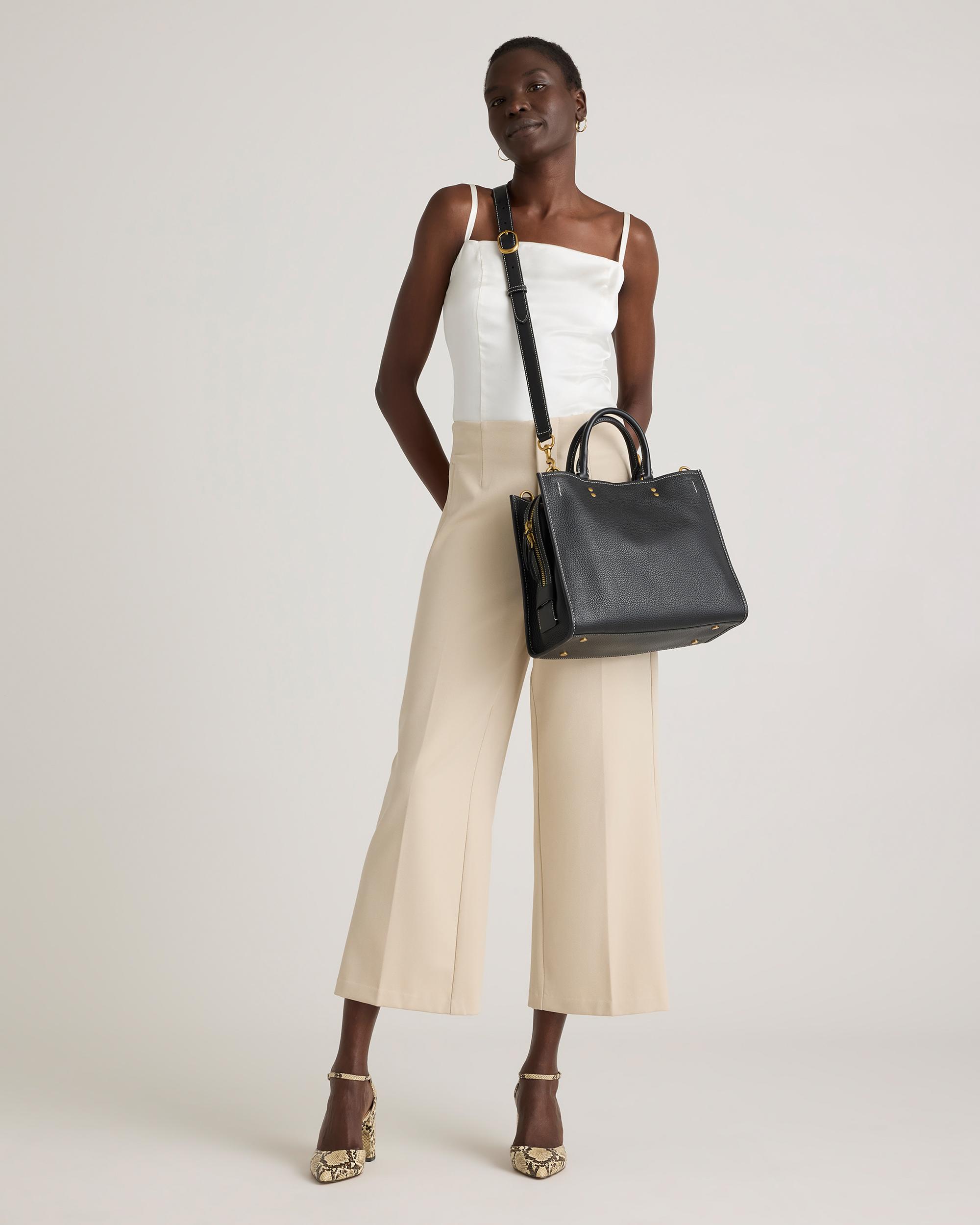 Quince | Women's Italian Leather Medium Convertible Satchel Product Image