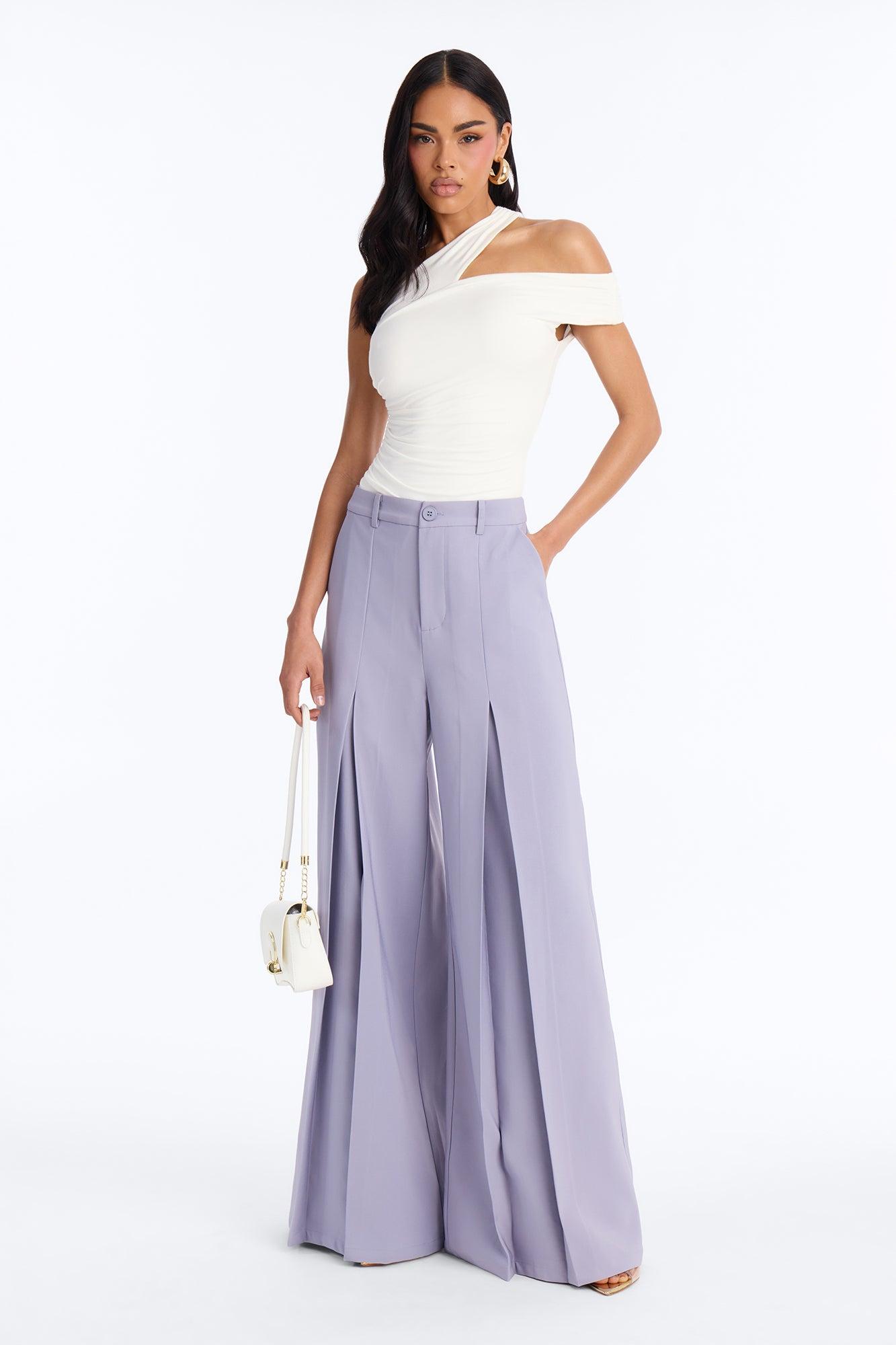 Been Here Before Ruched One Shoulder Bodysuit - White Female Product Image