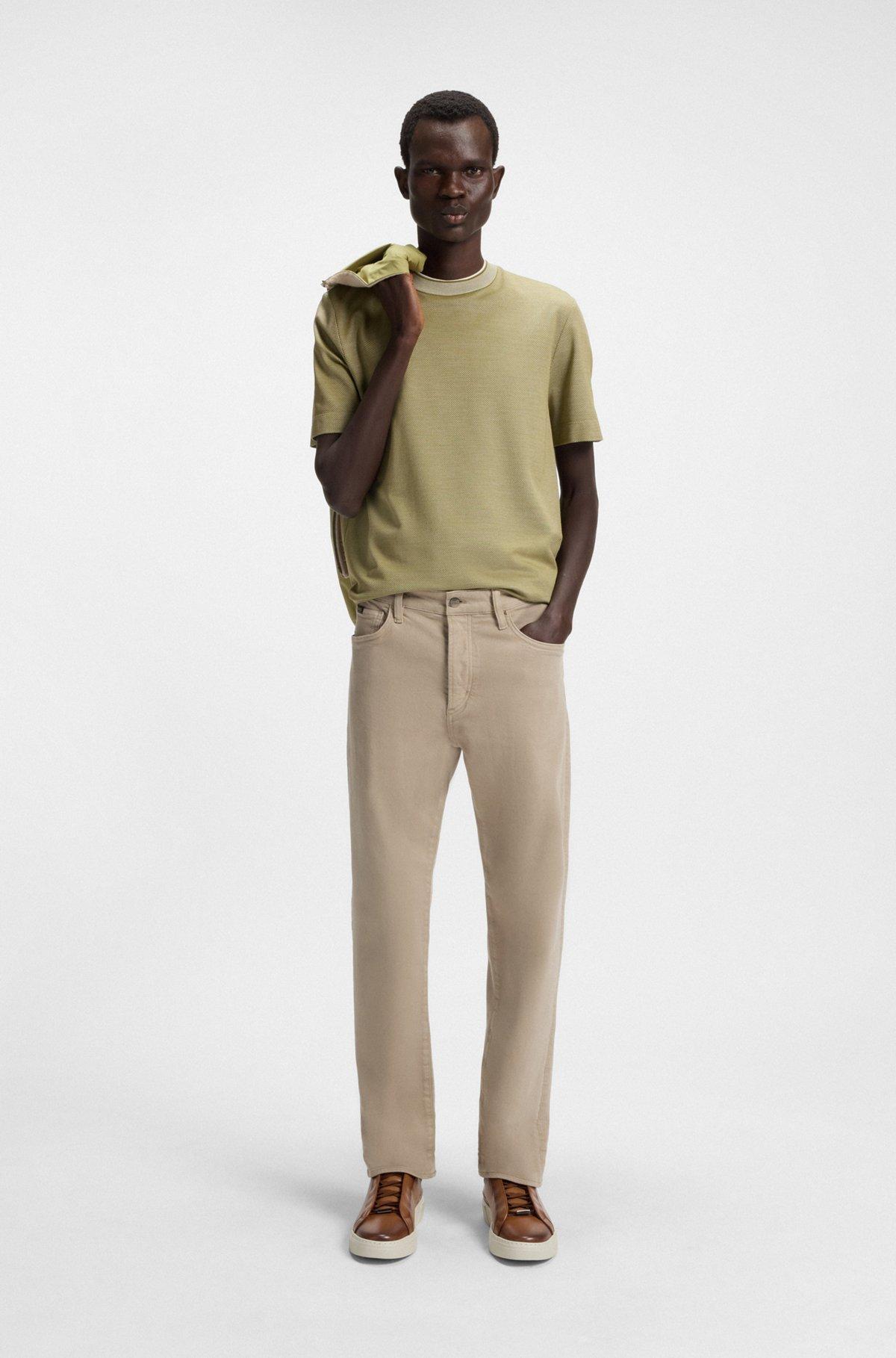 BOSS - Gary leather trainers with hidden laces - Brown Product Image