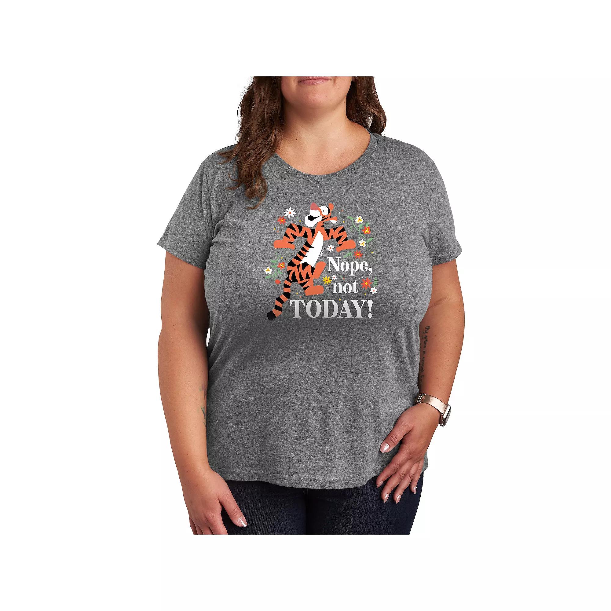 Disney's Winnie The Pooh Tigger Plus Nope Not Today Graphic Tee, Women's,  Product Image