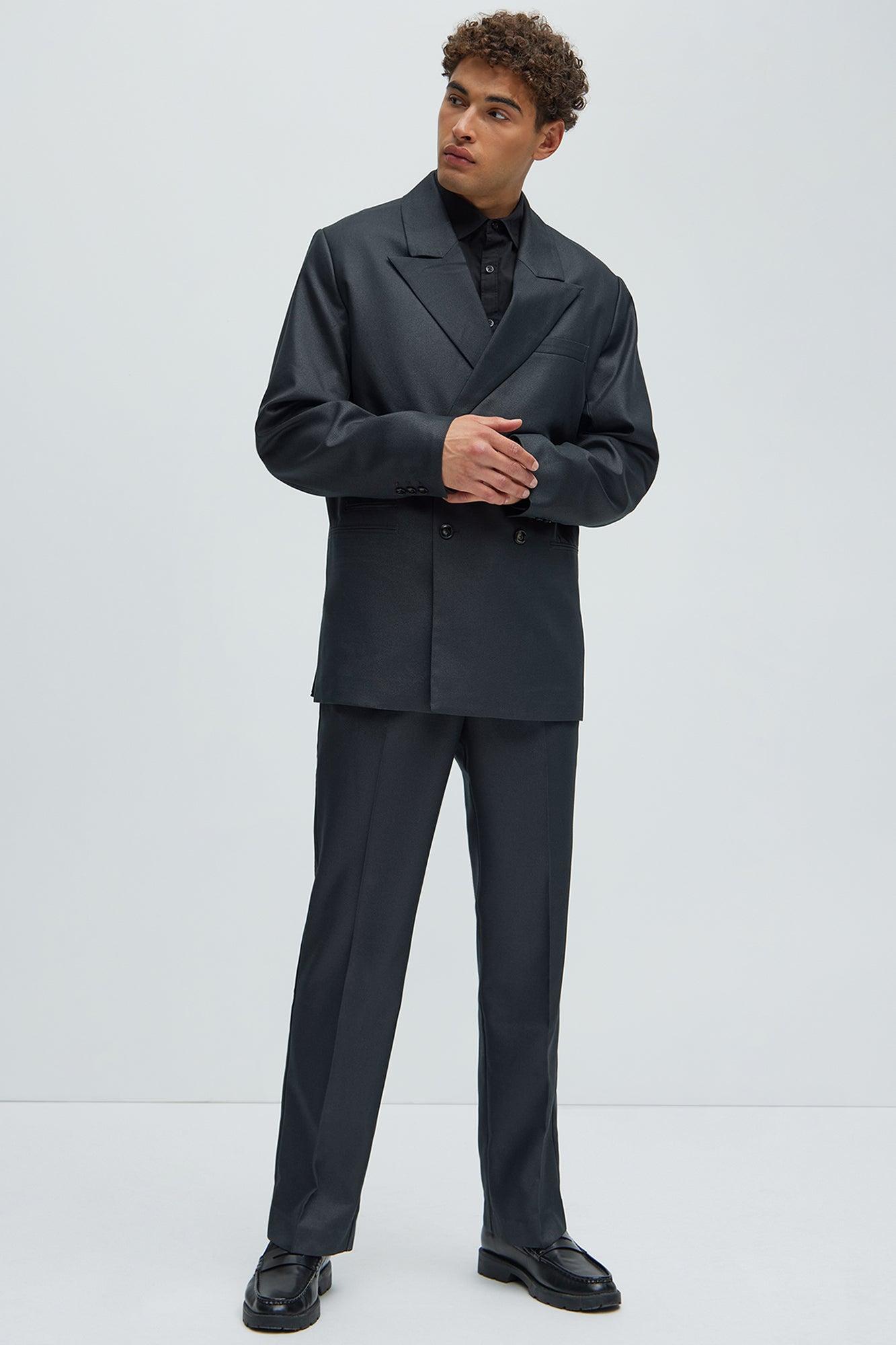 Hulbert Straight Trousers - Black Product Image
