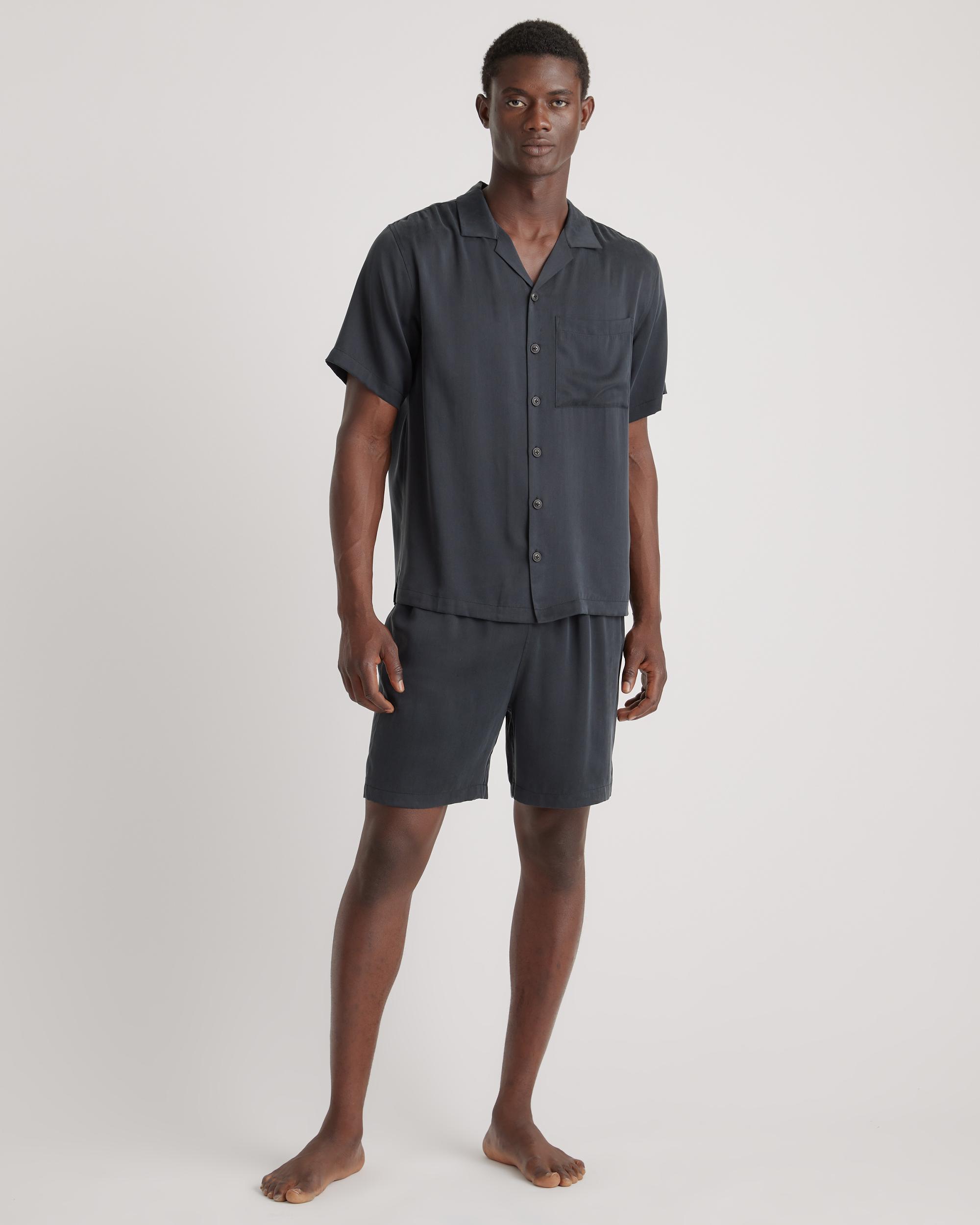 Quince | Men's Button Down Short Set Silk Product Image
