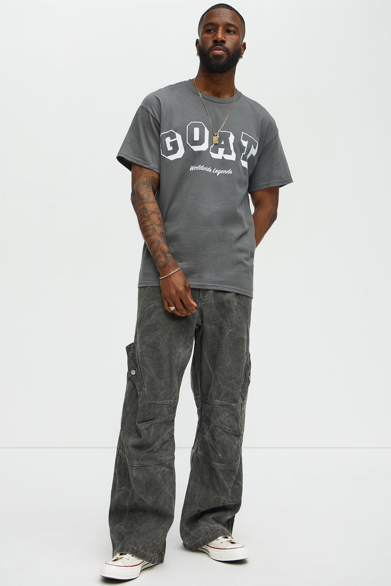 GOAT Worldwide Short Sleeve Tee - Charcoal Product Image
