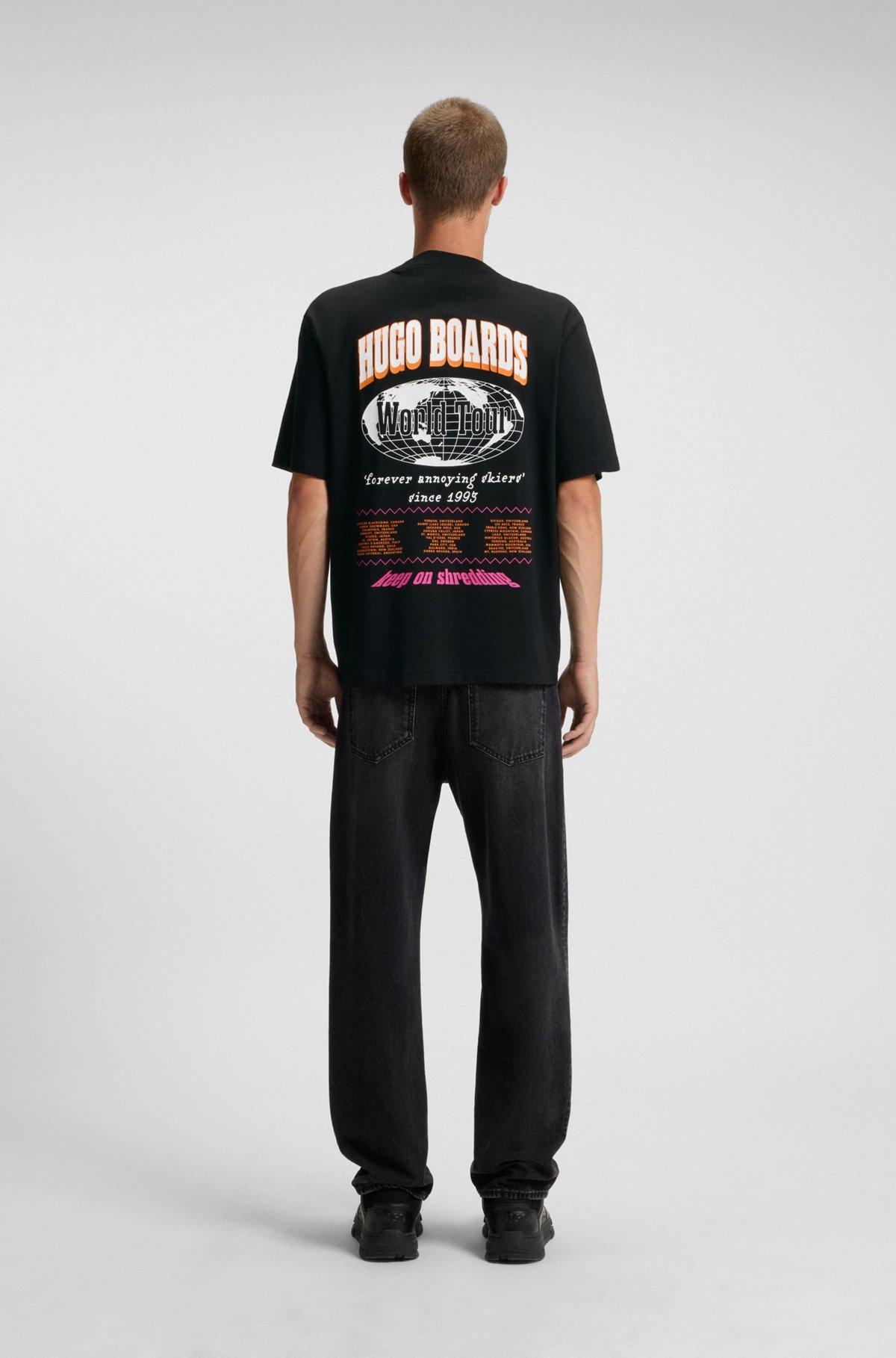 Cotton jersey T-shirt with mixed-print logo Product Image