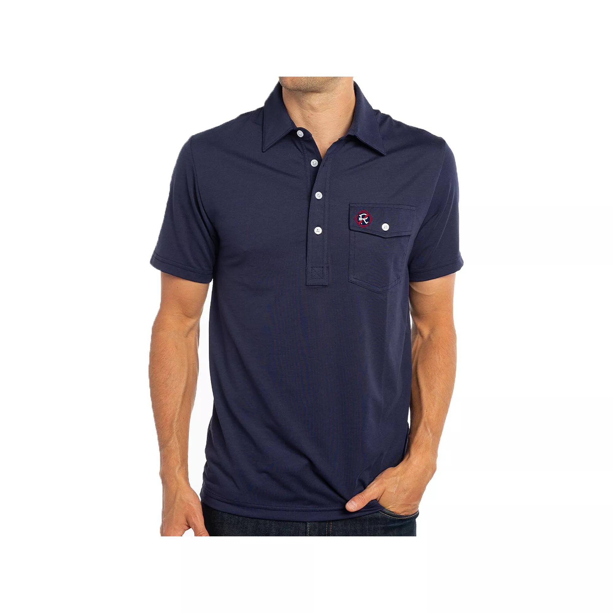 Men's Navy New England Revolution Player Polo,  Product Image