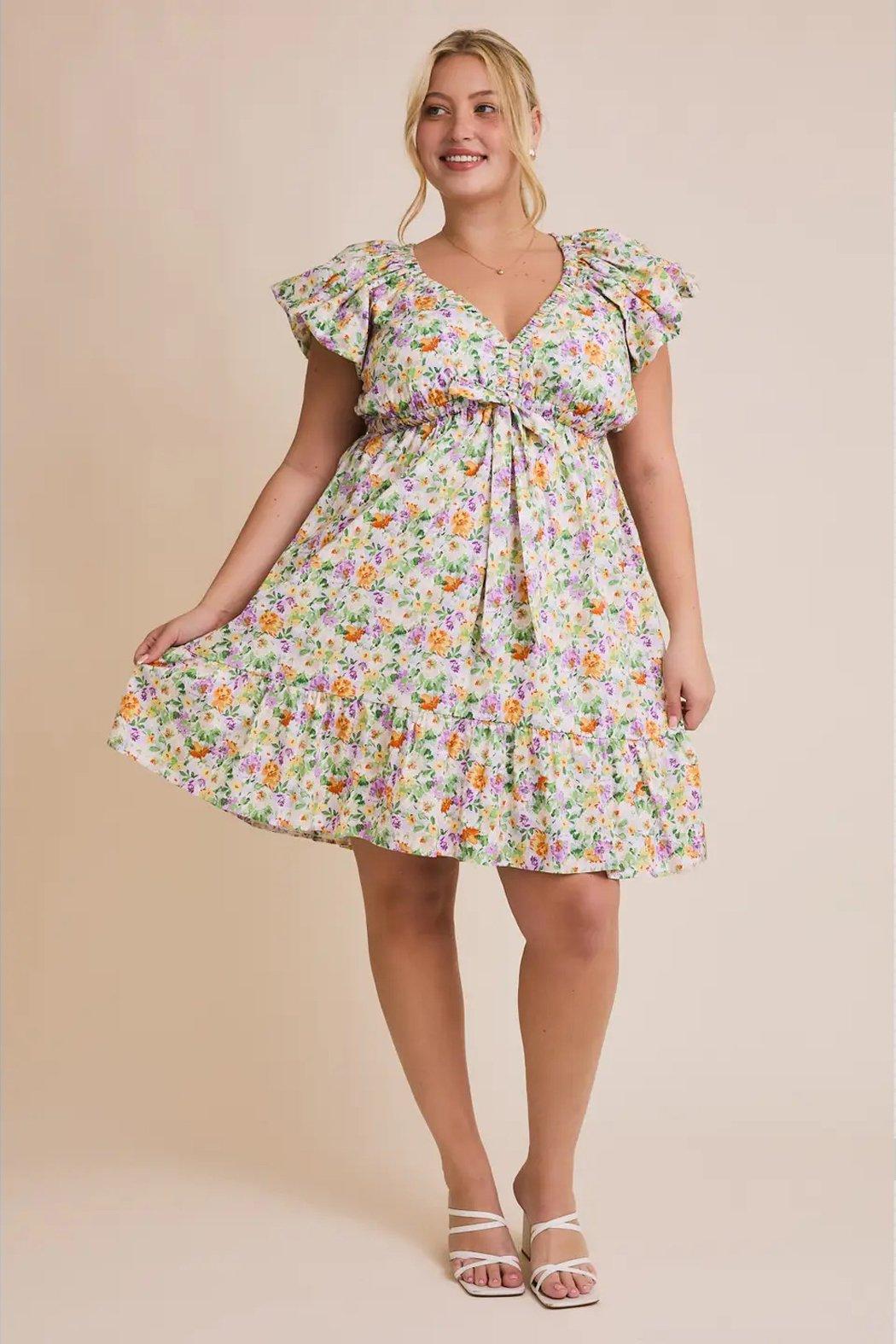 Fiona Floral Mini Dress Product Image