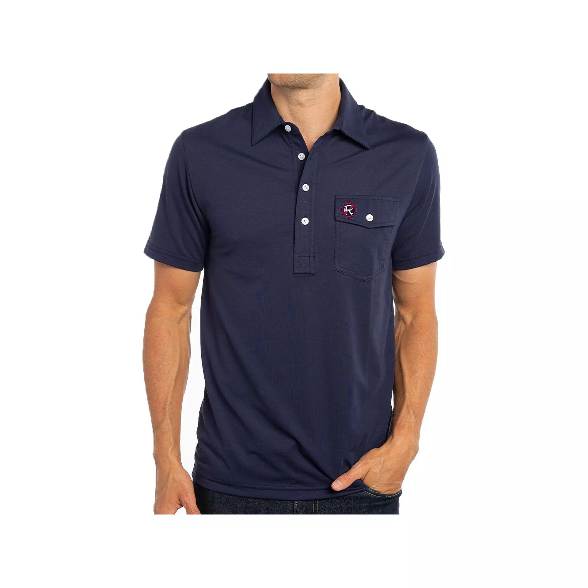 Men's Navy New England Revolution Player Polo,  Product Image