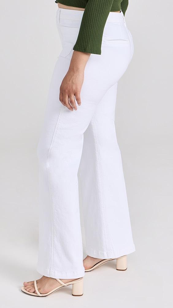 PAIGE Leenah Crisp White Pants | Shopbop Product Image