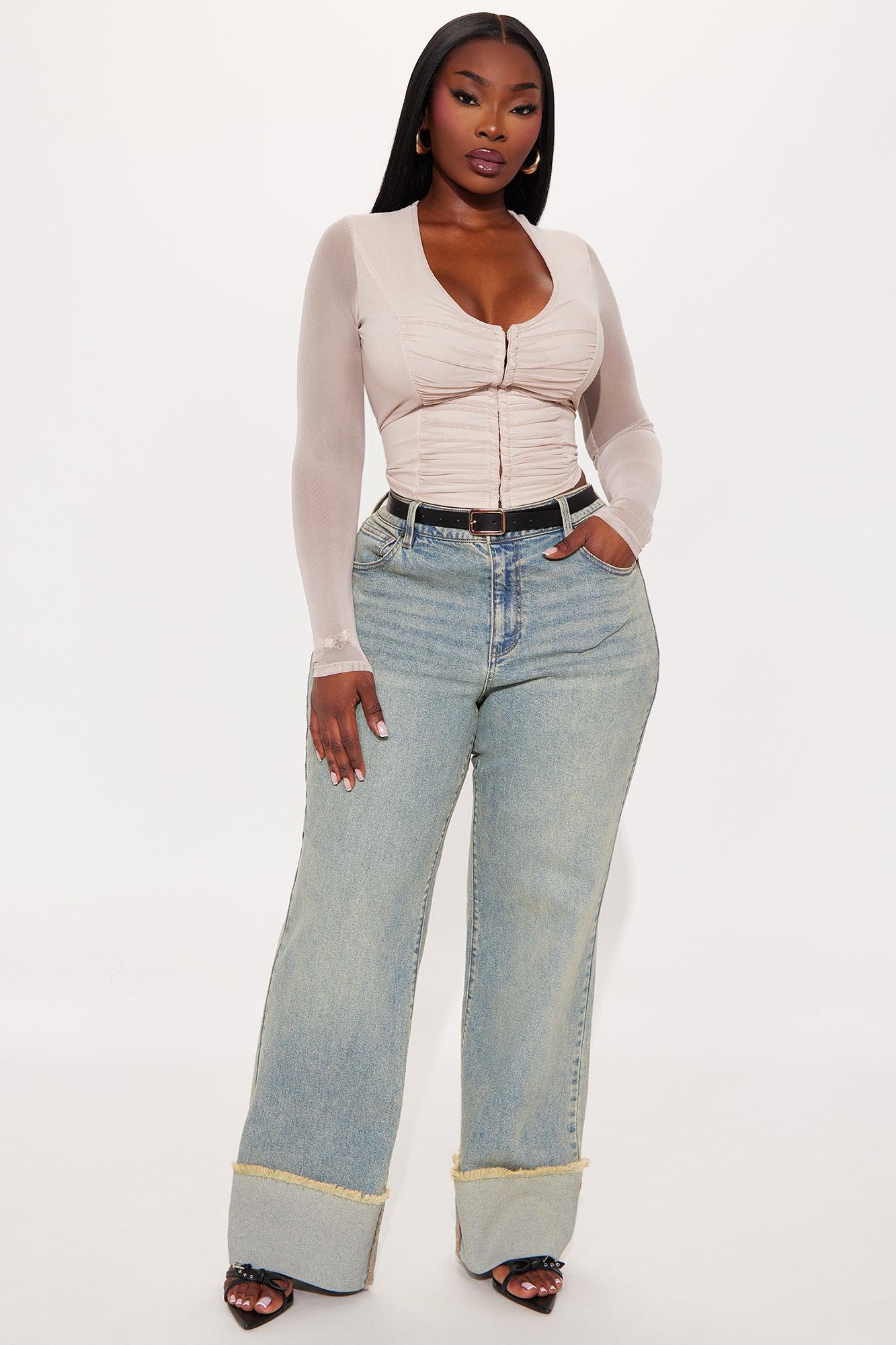 Paloma Ruched Hook And Eye Mesh Top - Stone Female Product Image