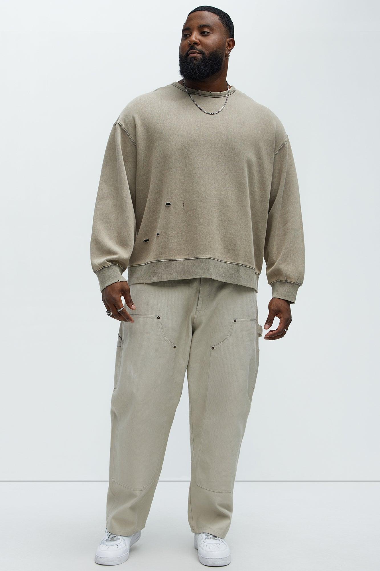 Perrie Crewneck Sweatshirt - Taupe Product Image