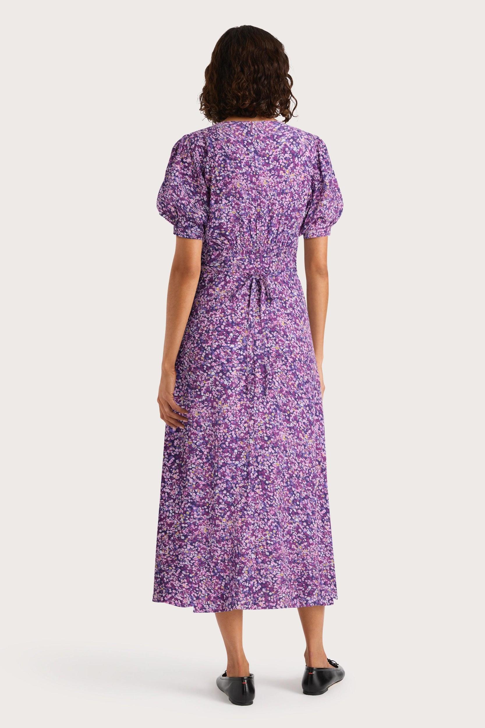 Bellavista Midi Dress Meander Micro Purple - Final Sale Product Image