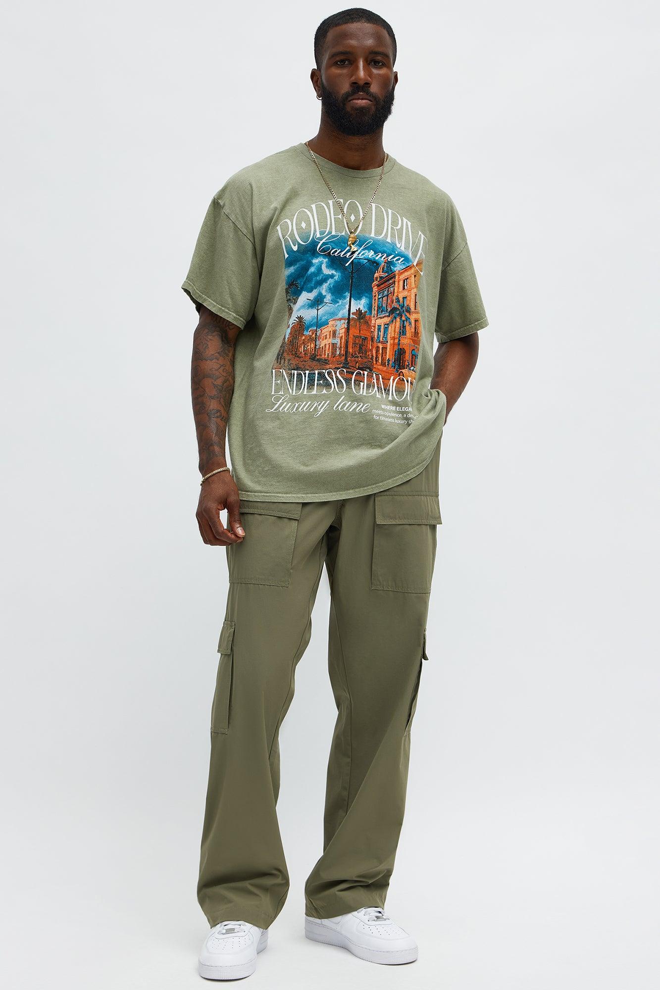 Straight Many Phases Cargo Pants - Olive Male Product Image