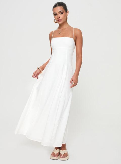 Brightwell Maxi Dress White Product Image