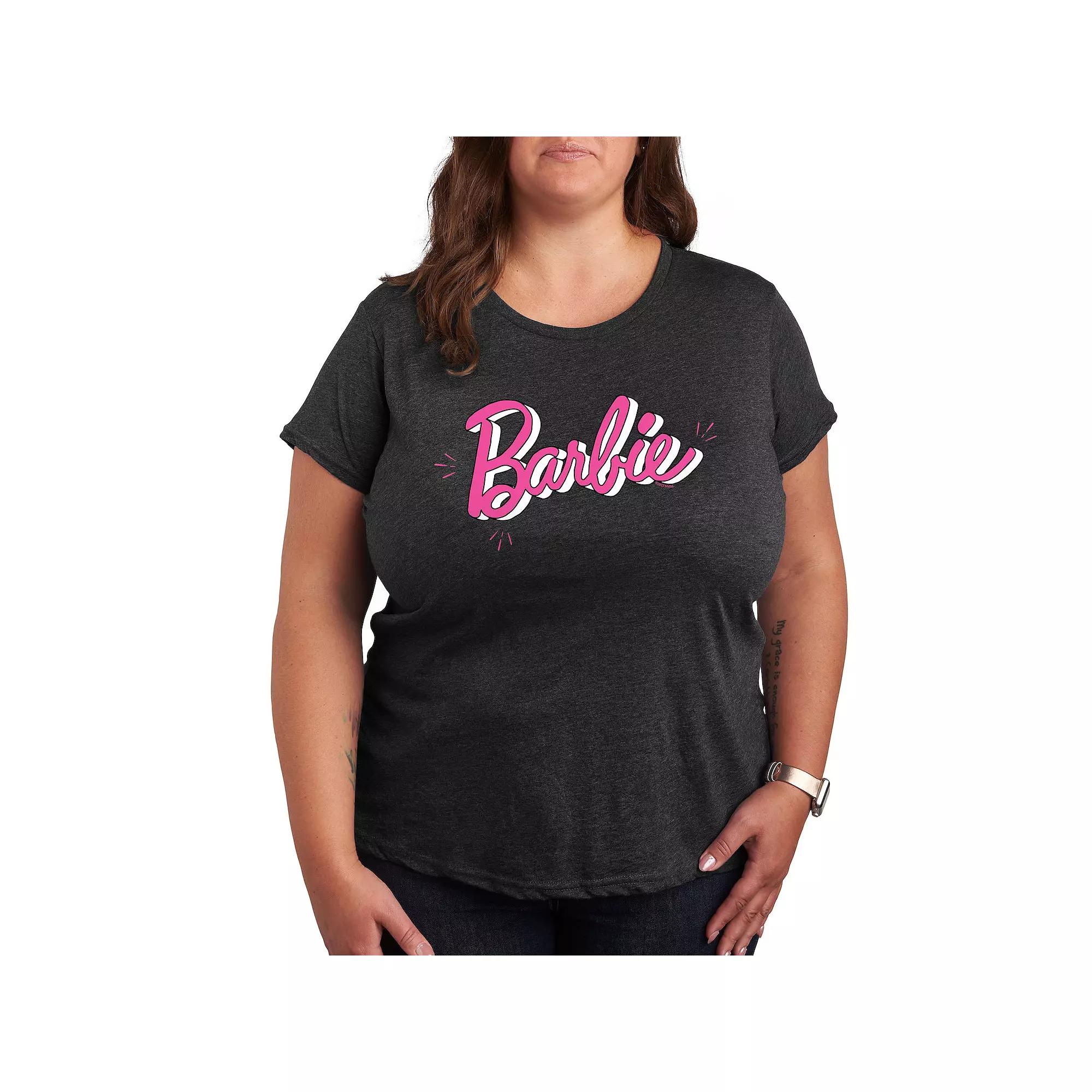 Plus Barbie® Sketch Logo Graphic Tee, Women's,  Product Image