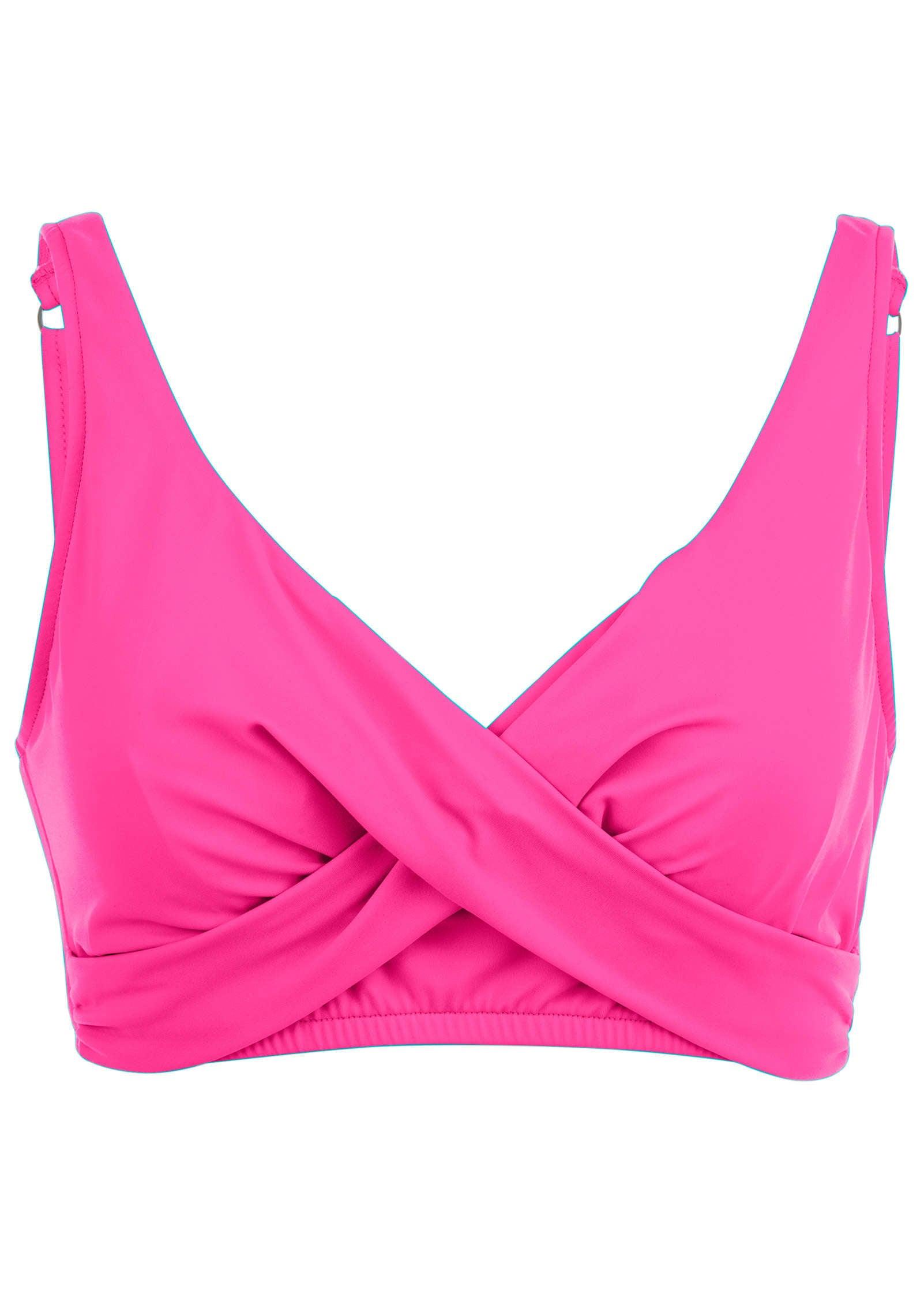 Lovely Lift Wrap Top - Hot Pink Product Image