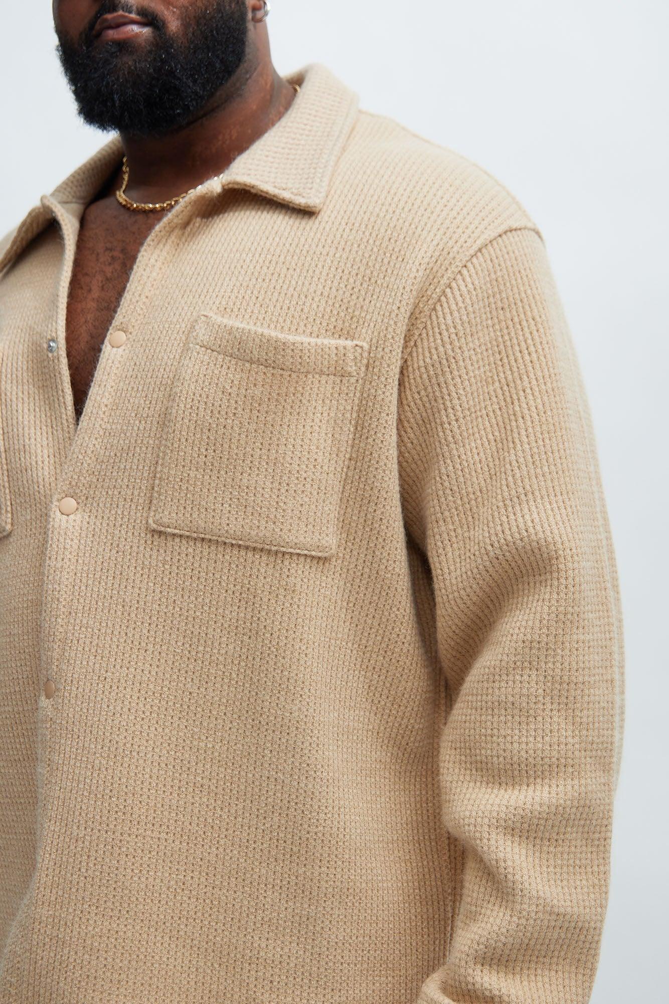 Otis Long Sleeve Shirt - Tan Product Image