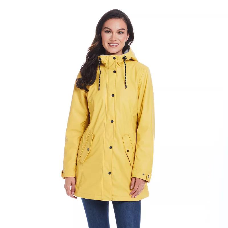Women's Weathercast Hooded Midweight Rain Jacket,  Product Image