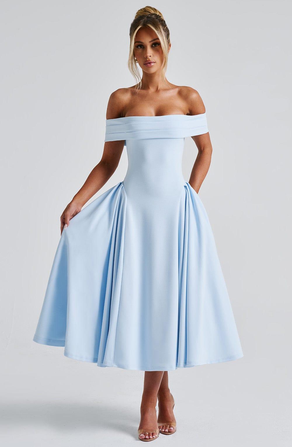 Miranda Midi Dress - Blue Product Image
