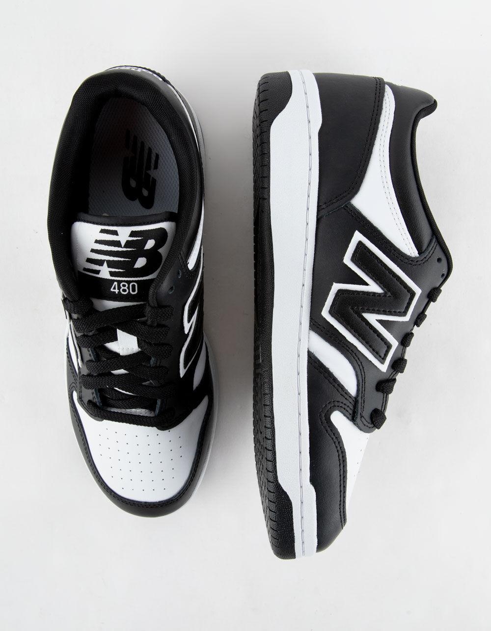 NEW BALANCE 480 Shoes - WHT/BLK Product Image