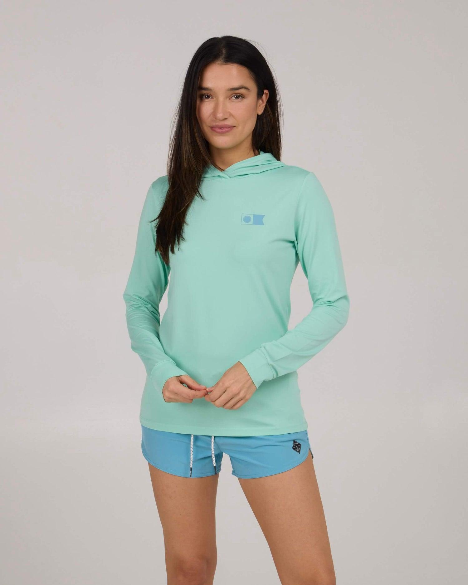 Flagship Hooded Sun Shirt  - Mint Product Image