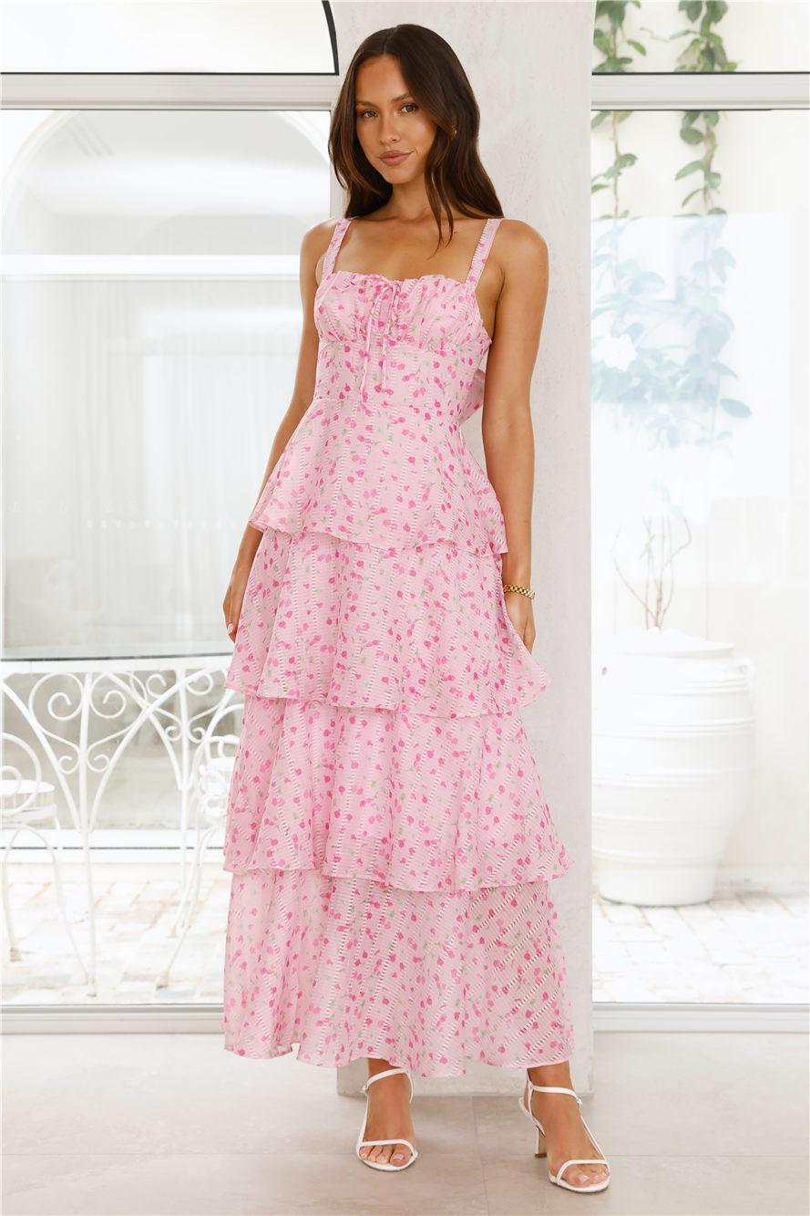 Cosmo Crush Maxi Dress Pink Product Image