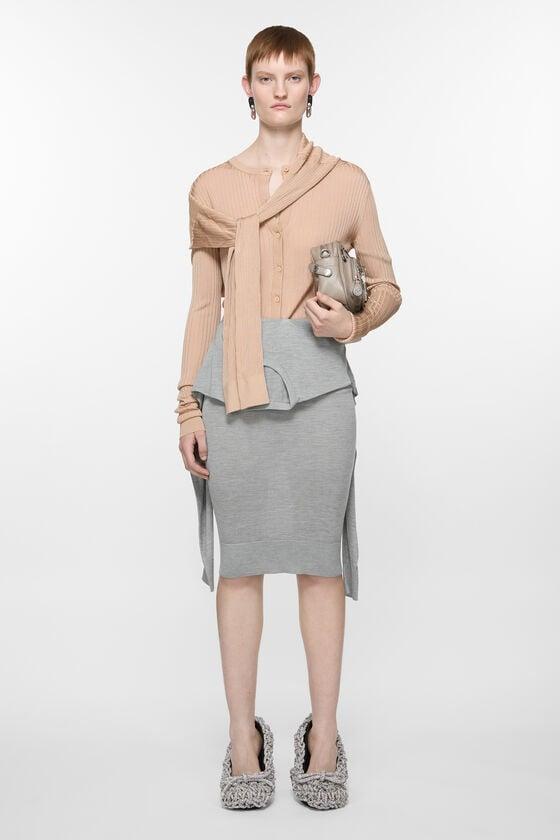 Layered silk skirt Product Image