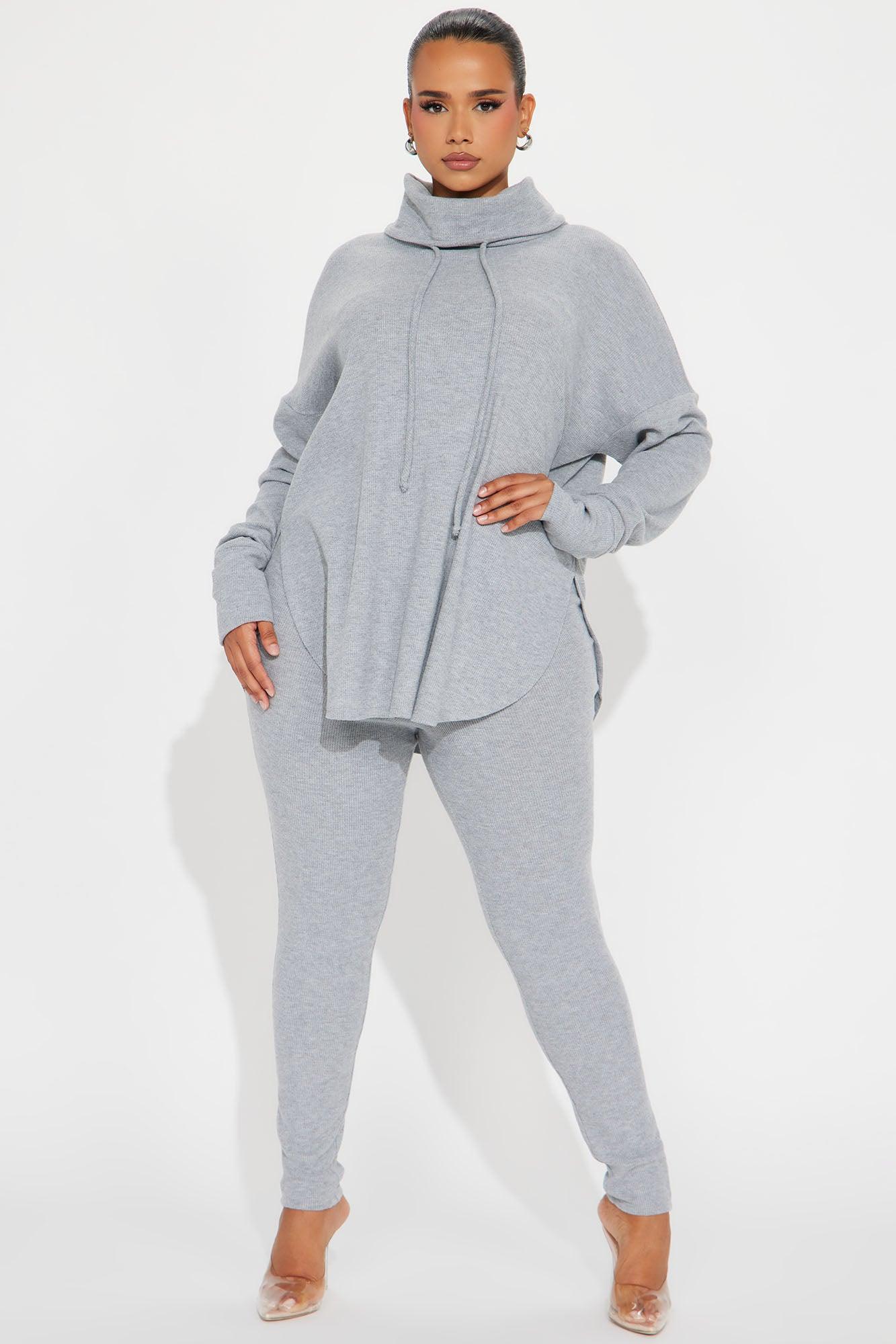 Raegan Legging Set - Heather Grey Product Image