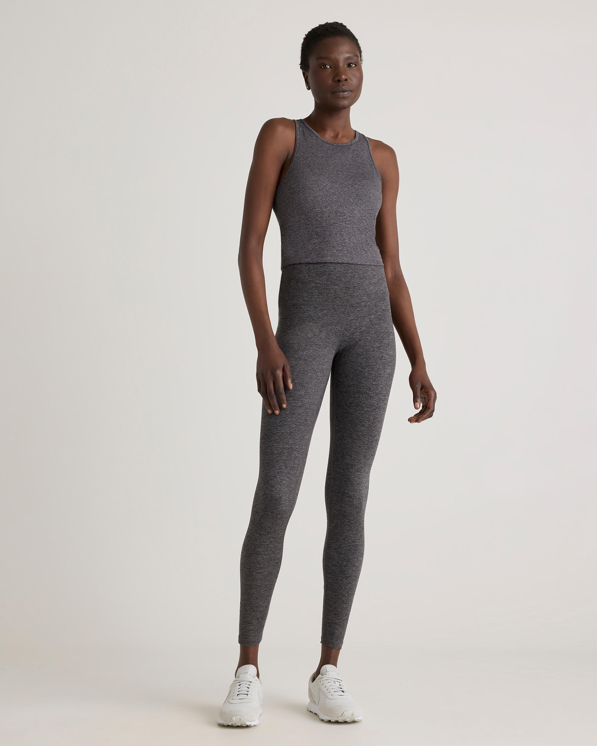 Quince | Women's Ultra-Soft High Neck Cropped Tank Top Polyester Product Image