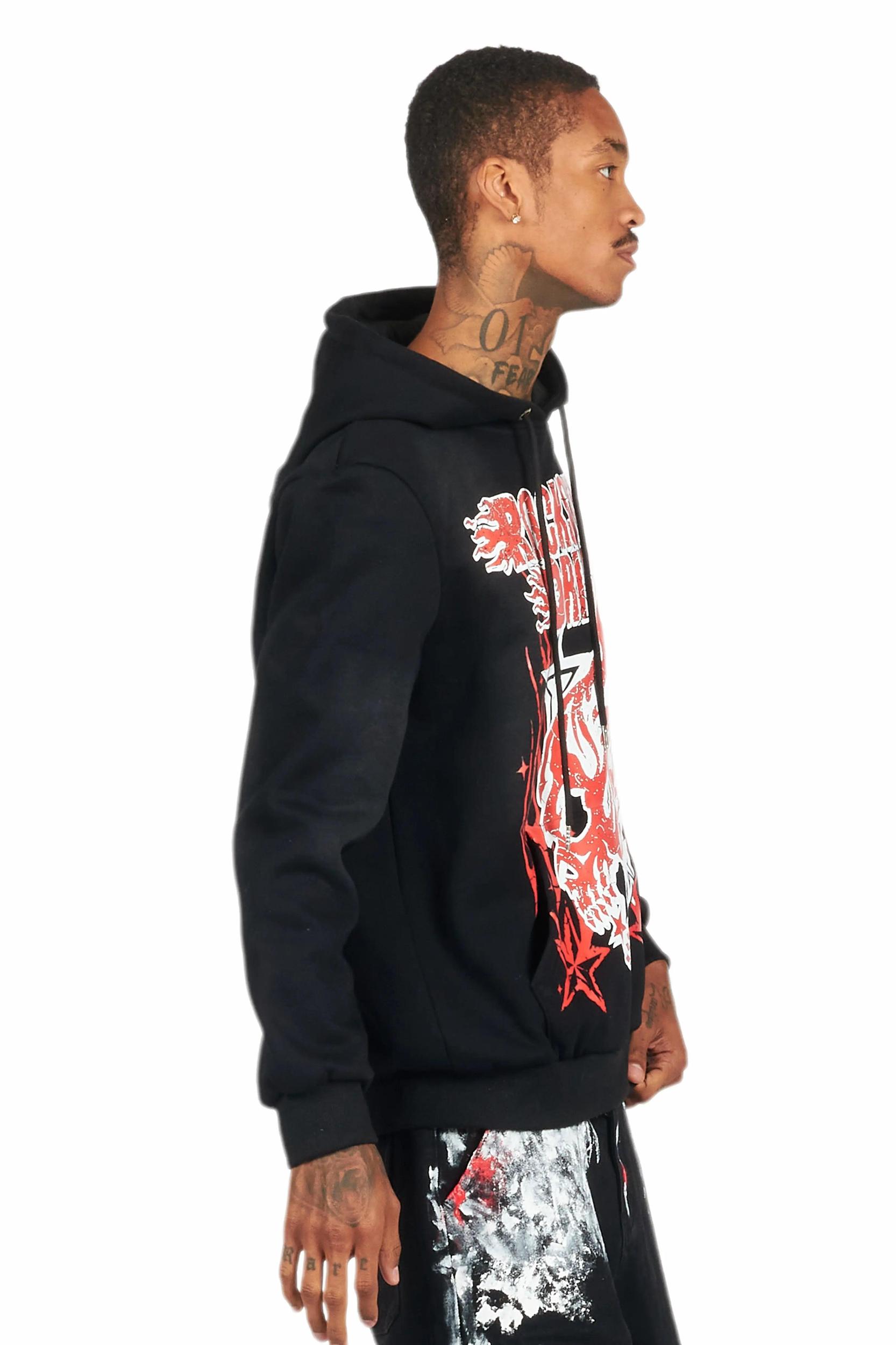 Smitty Black Graphic Hoodie Male Product Image