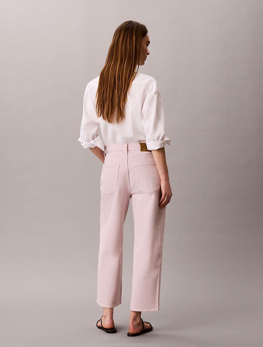 Cropped Wide Leg Jeans Product Image
