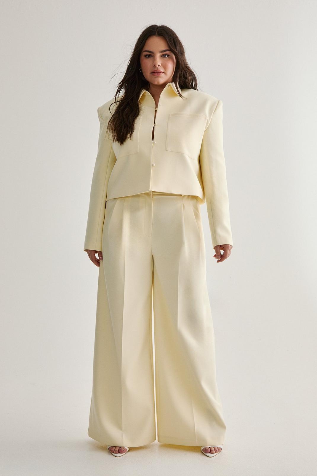 Plus Premium Tailored Wide Leg Trouser Product Image