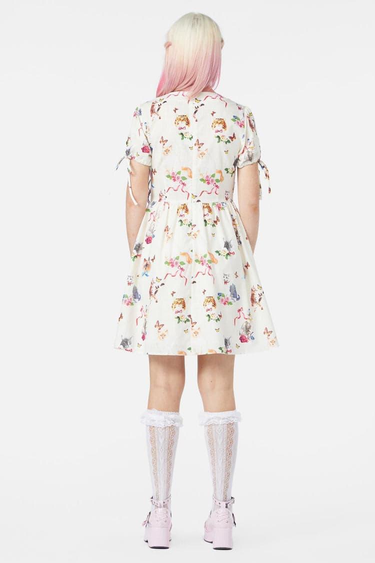 Kitsch Kitty Print Dress Product Image